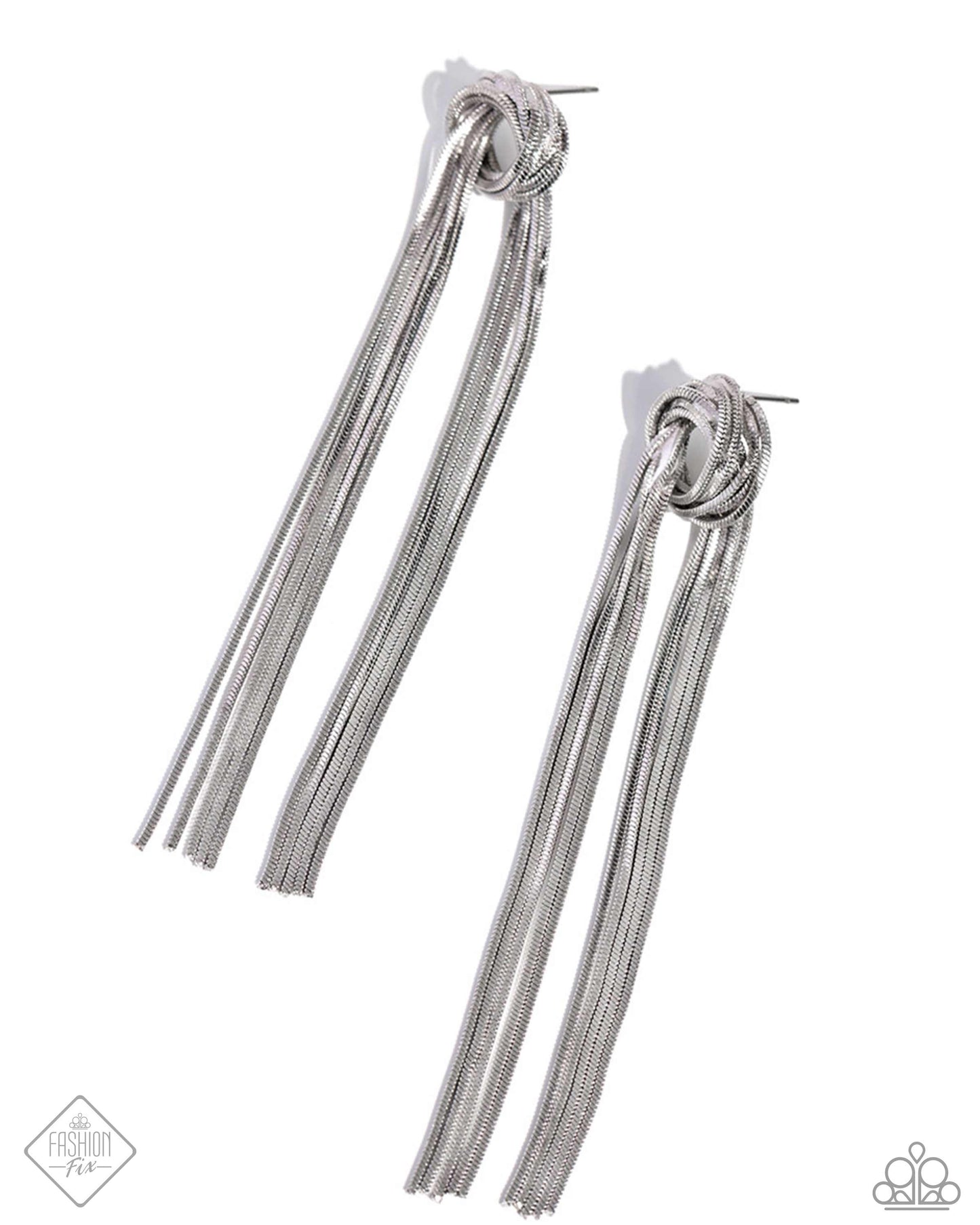 Paparazzi Accessories: All STRANDS On Deck - Silver Earring