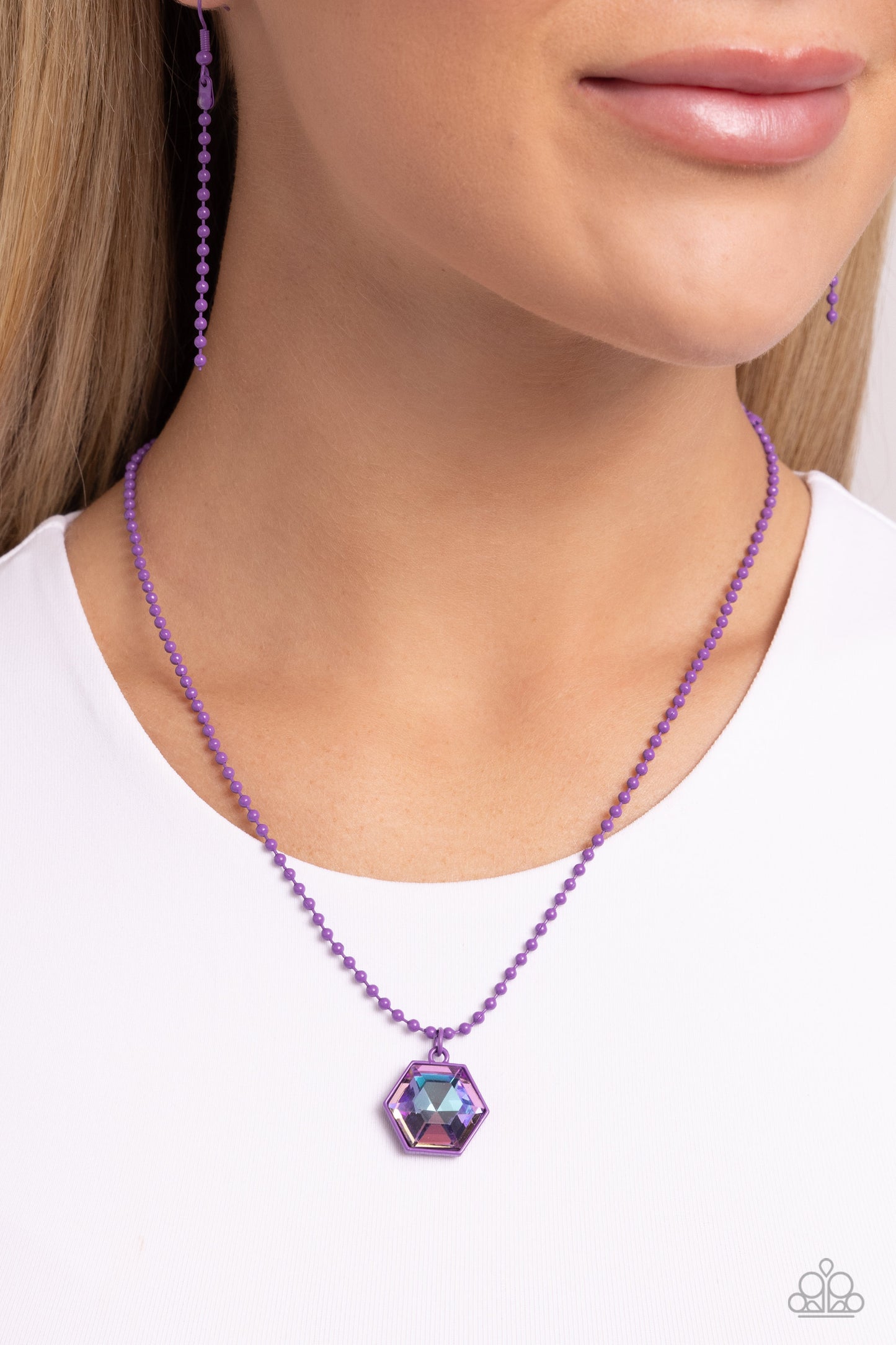 Paparazzi Accessories: Sprinkle of Simplicity - Purple Necklace