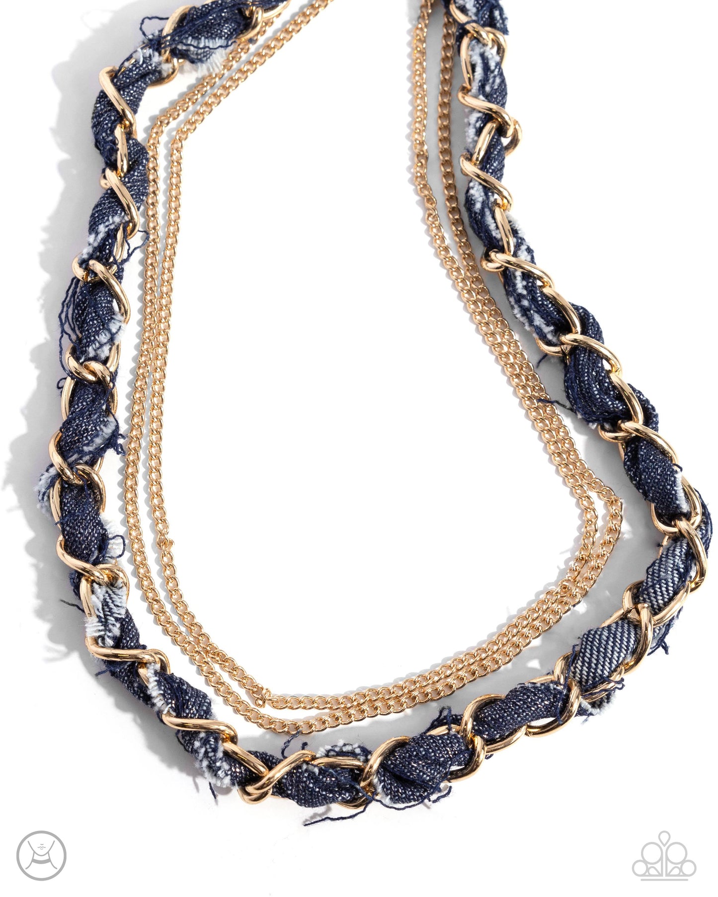 Paparazzi Accessories: Denim Danger - Gold Necklace