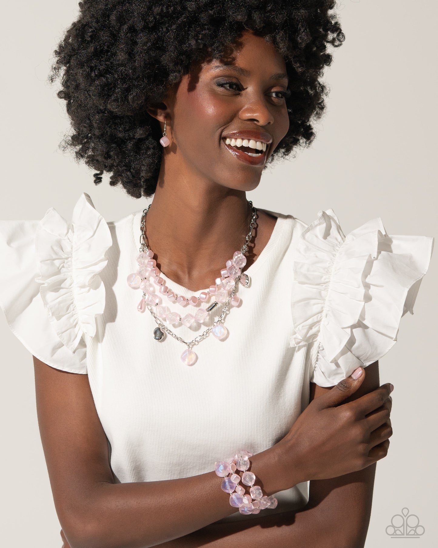 Paparazzi Accessories: Glittery Gala - Pink Bracelet