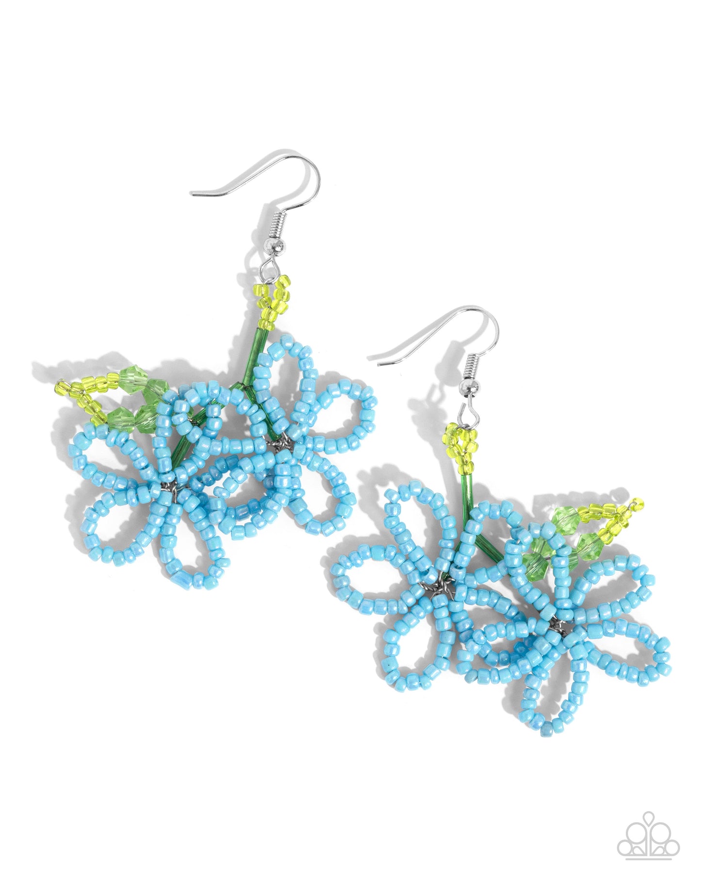Paparazzi Accessories: Beaded Blooms - Blue Earring
