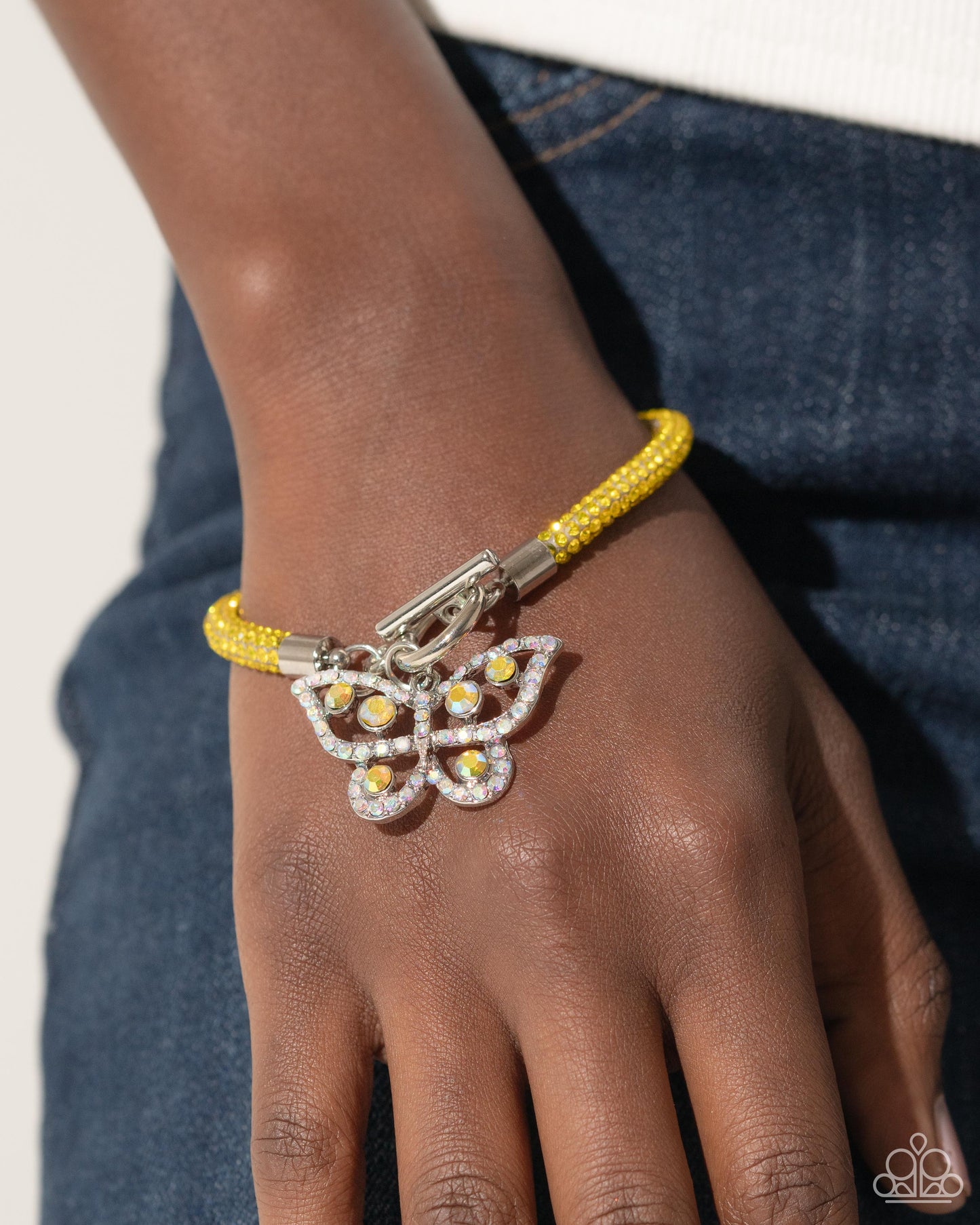 Paparazzi Accessories: Aerial Appeal - Yellow Bracelet