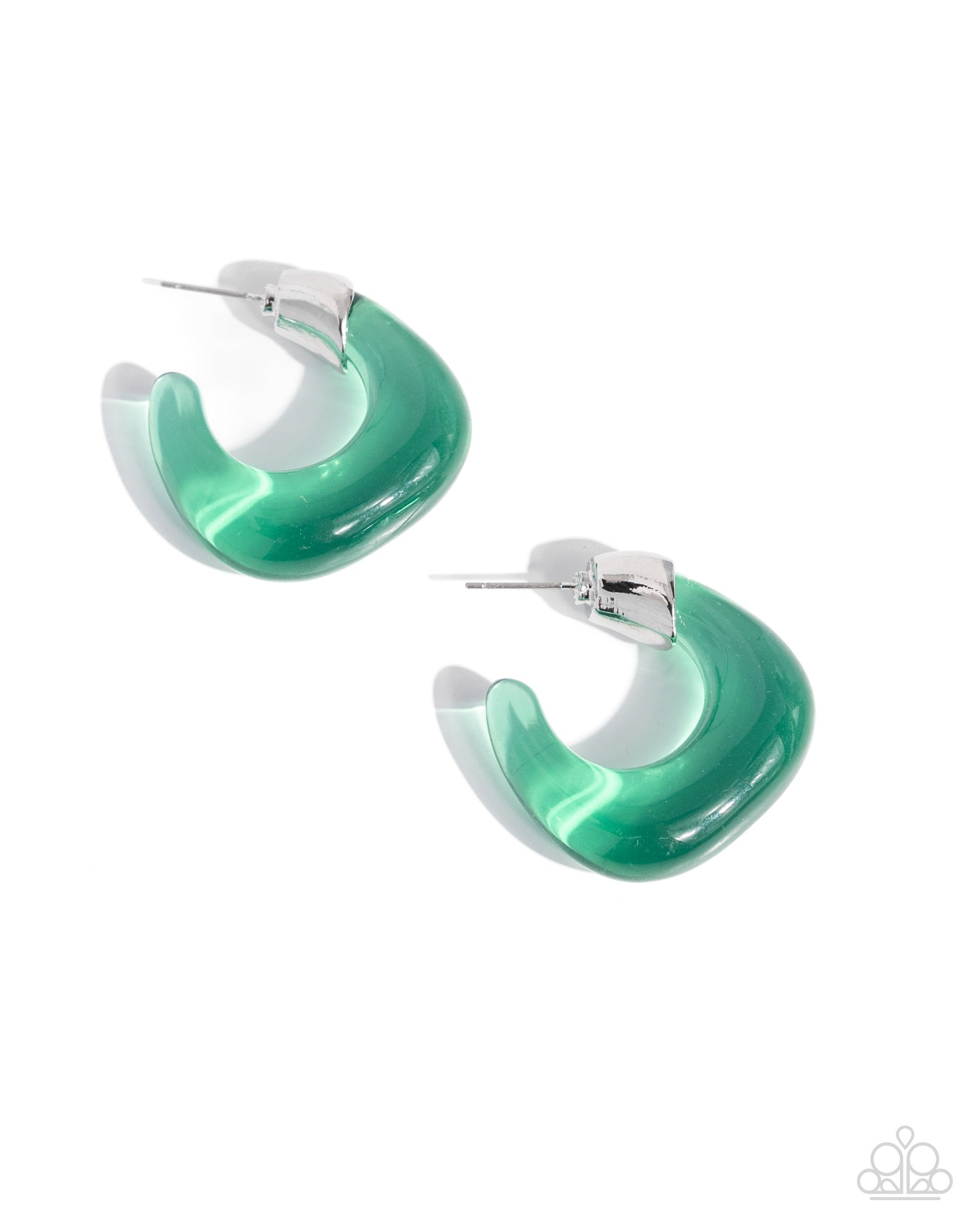 Paparazzi Accessories: Clear Charm - Green Earring