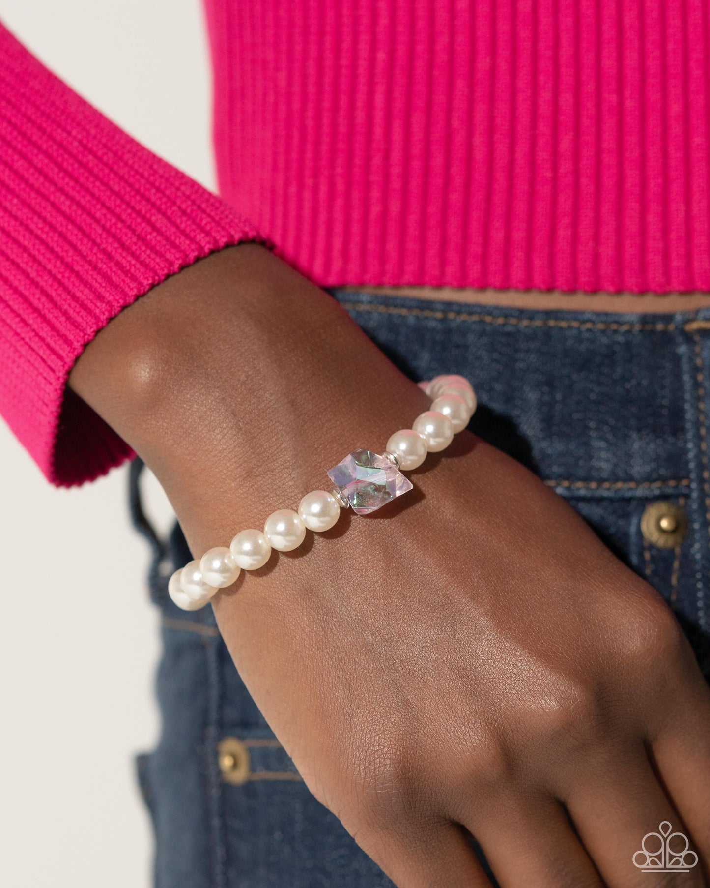 Paparazzi Accessories: Cubed Charm - Purple Bracelet