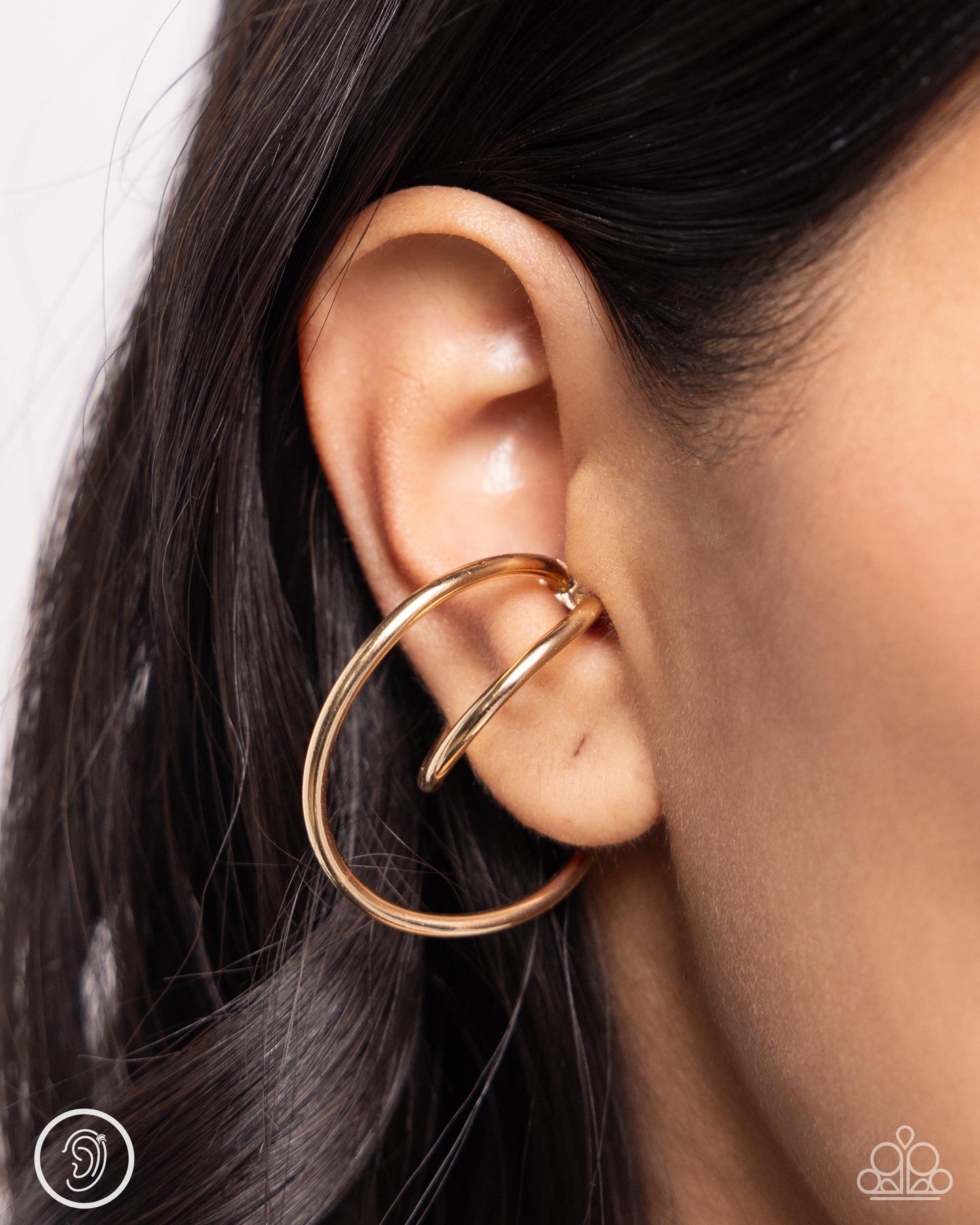 Paparazzi Accessories: Wraparound Whimsy - Gold Cuff Earring