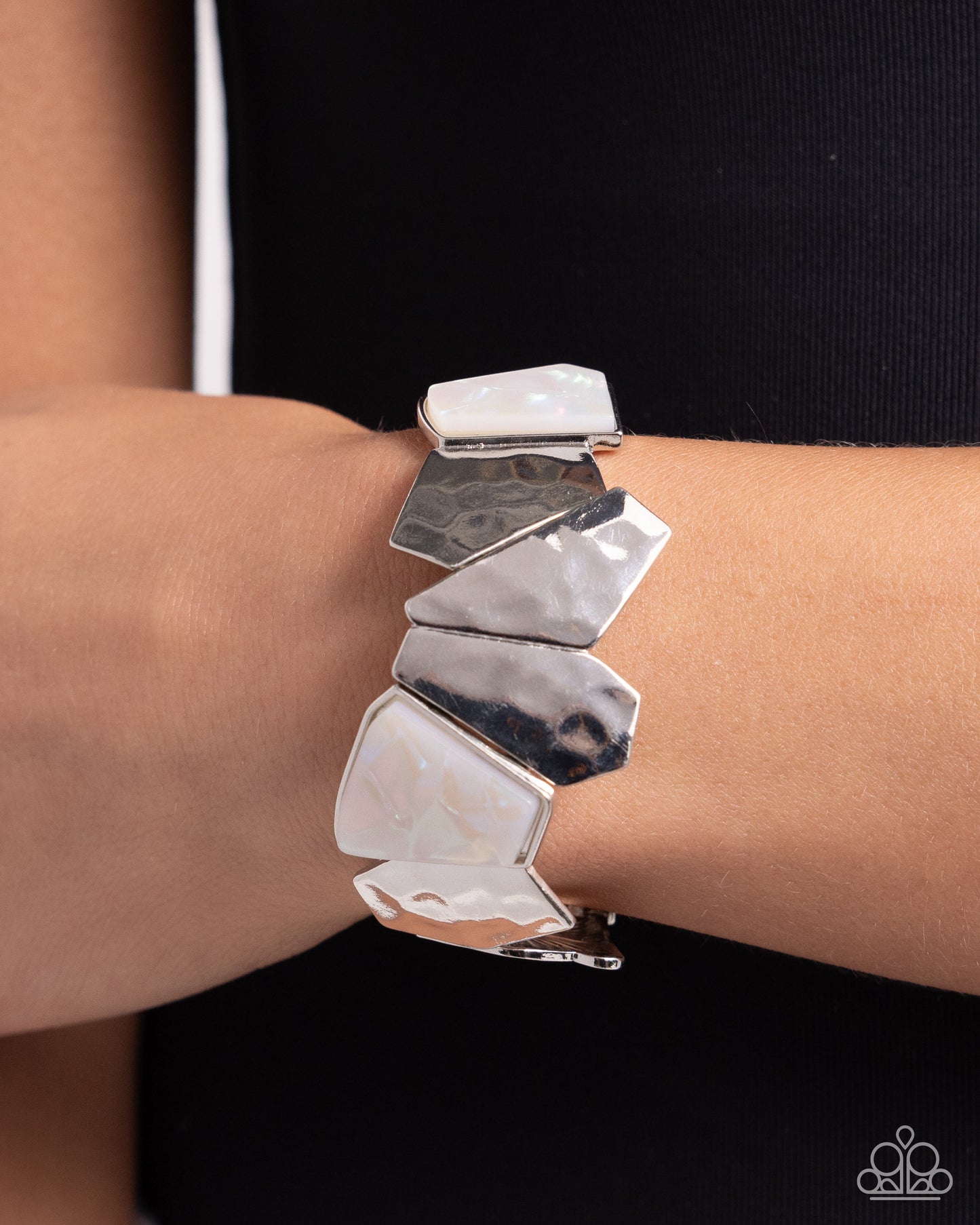 Paparazzi Accessories: Mismatched Marvel - White Bracelet