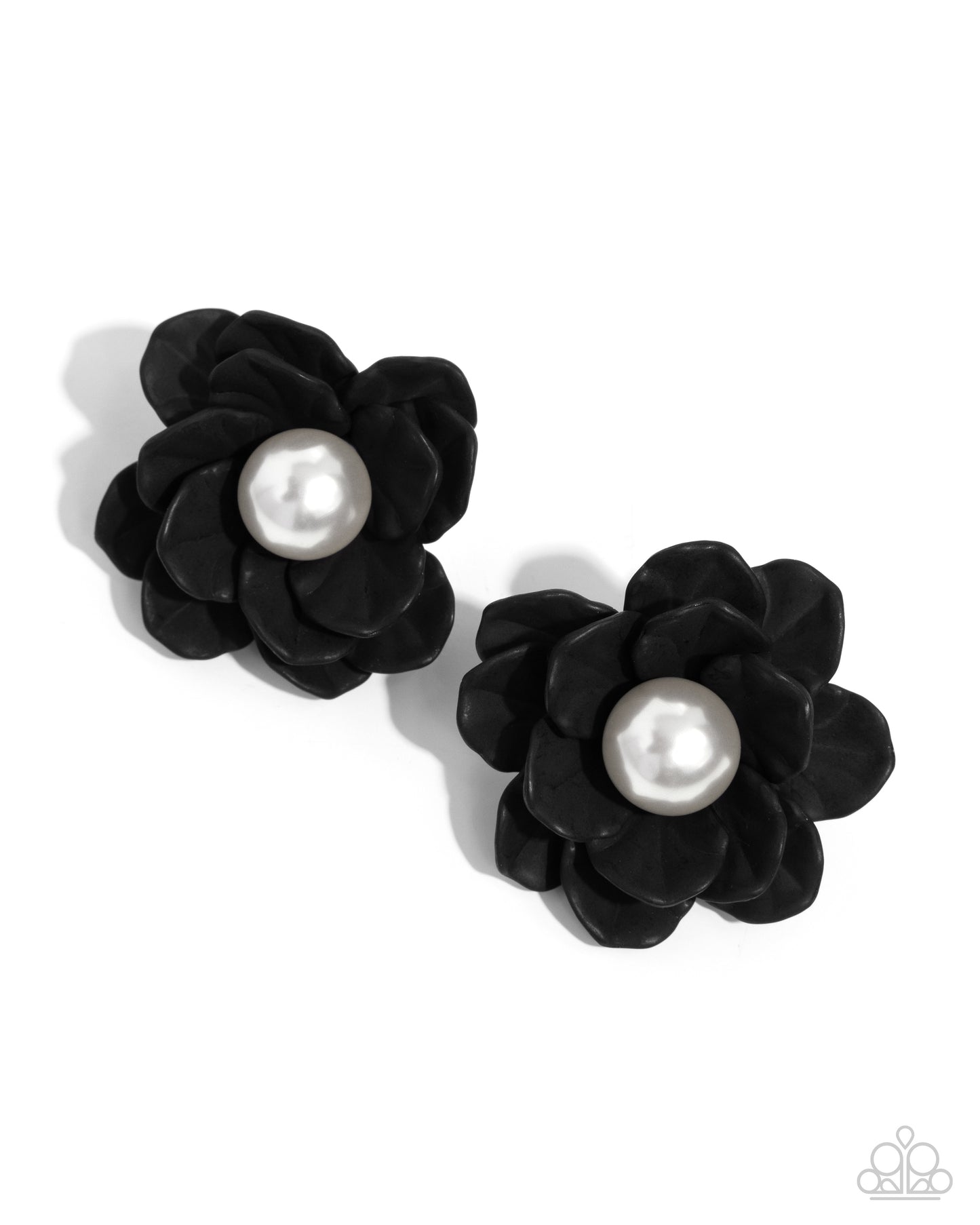 Paparazzi Accessories: Blooming Backdrop - Black Earring