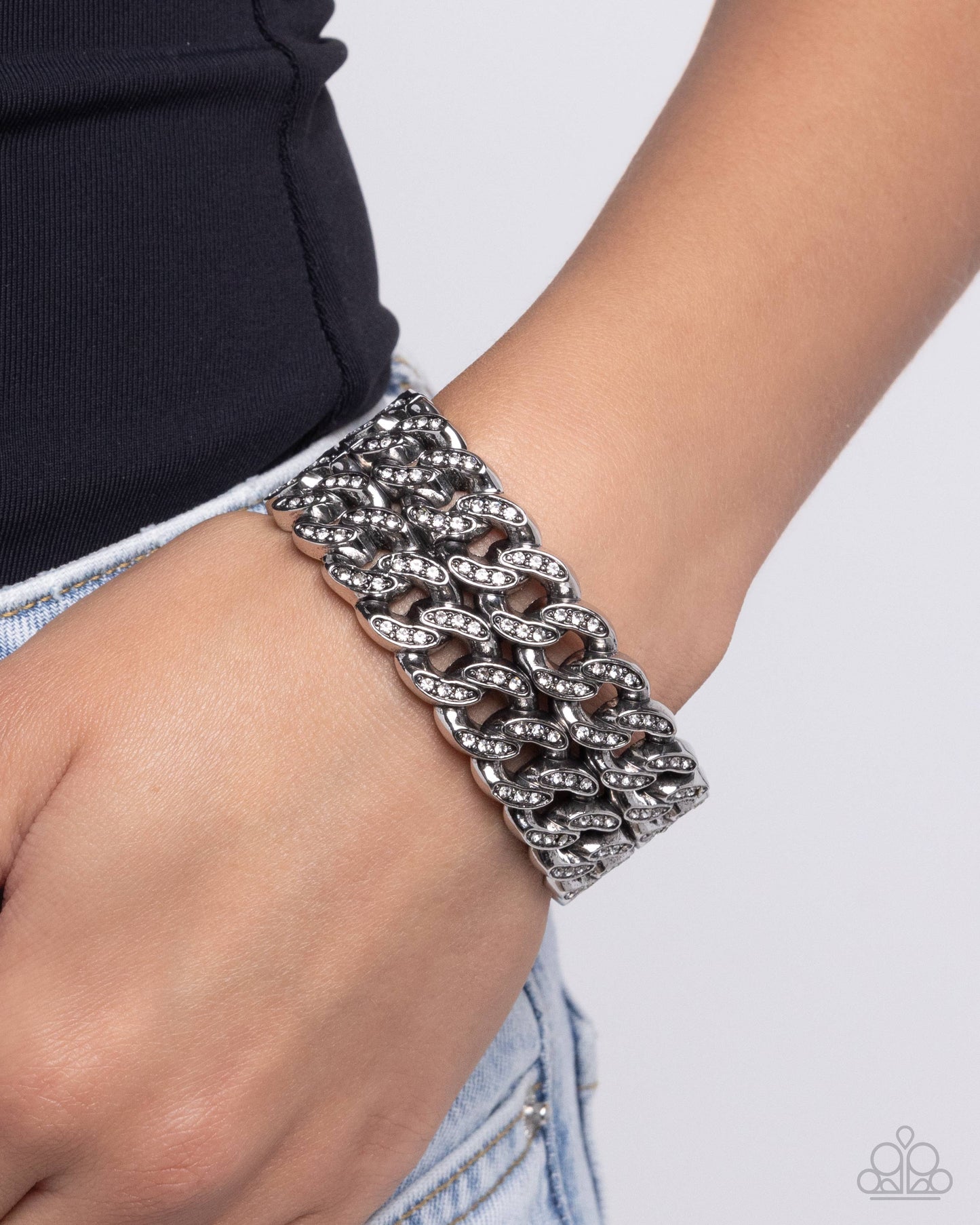 Paparazzi Accessories: Braided Bandit - White Bracelet