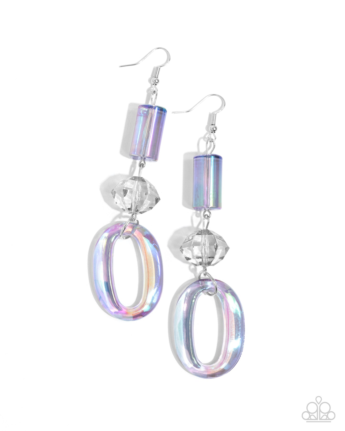 Paparazzi Accessories: Iridescent Infatuation - Silver Earring