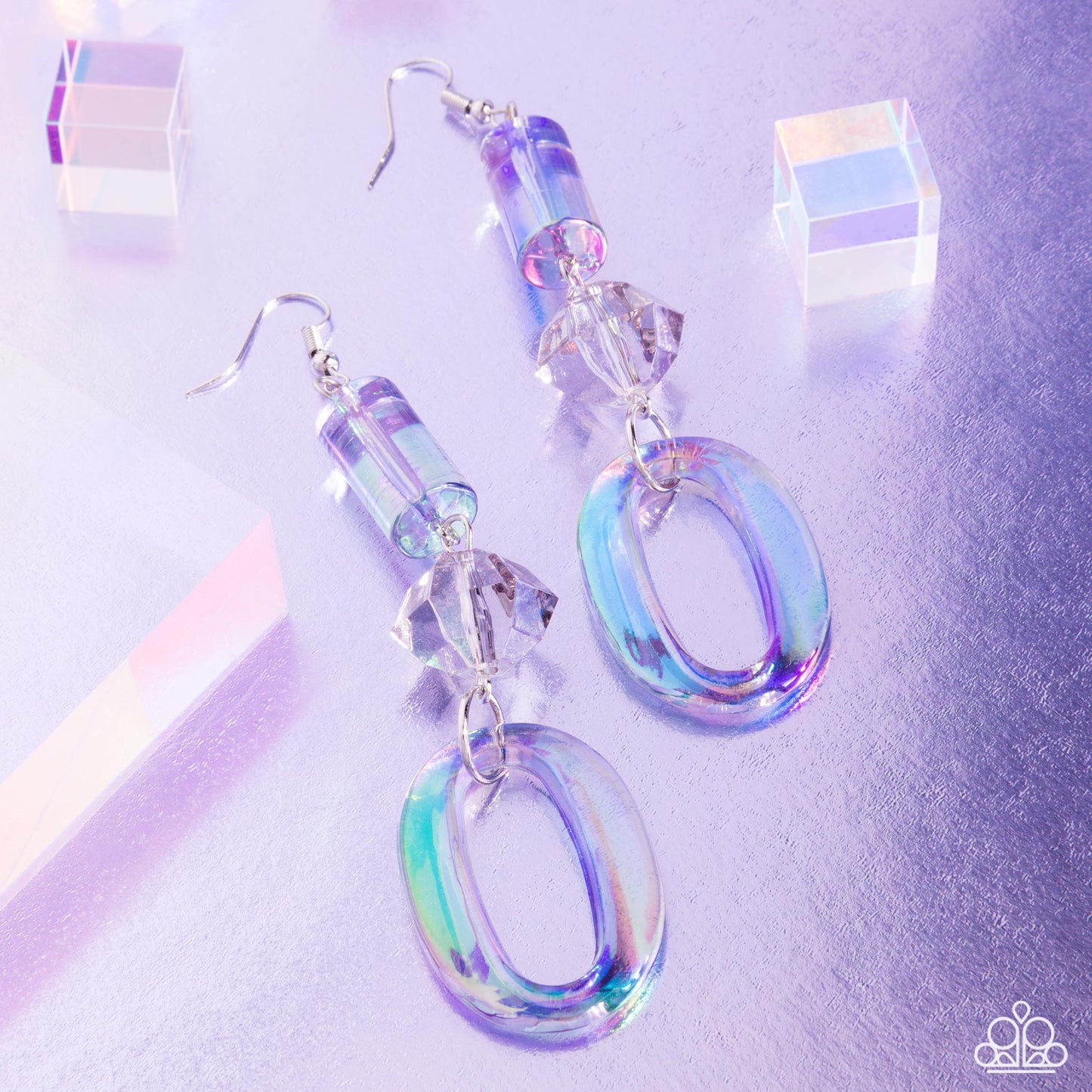 Paparazzi Accessories: Iridescent Infatuation - Silver Earring