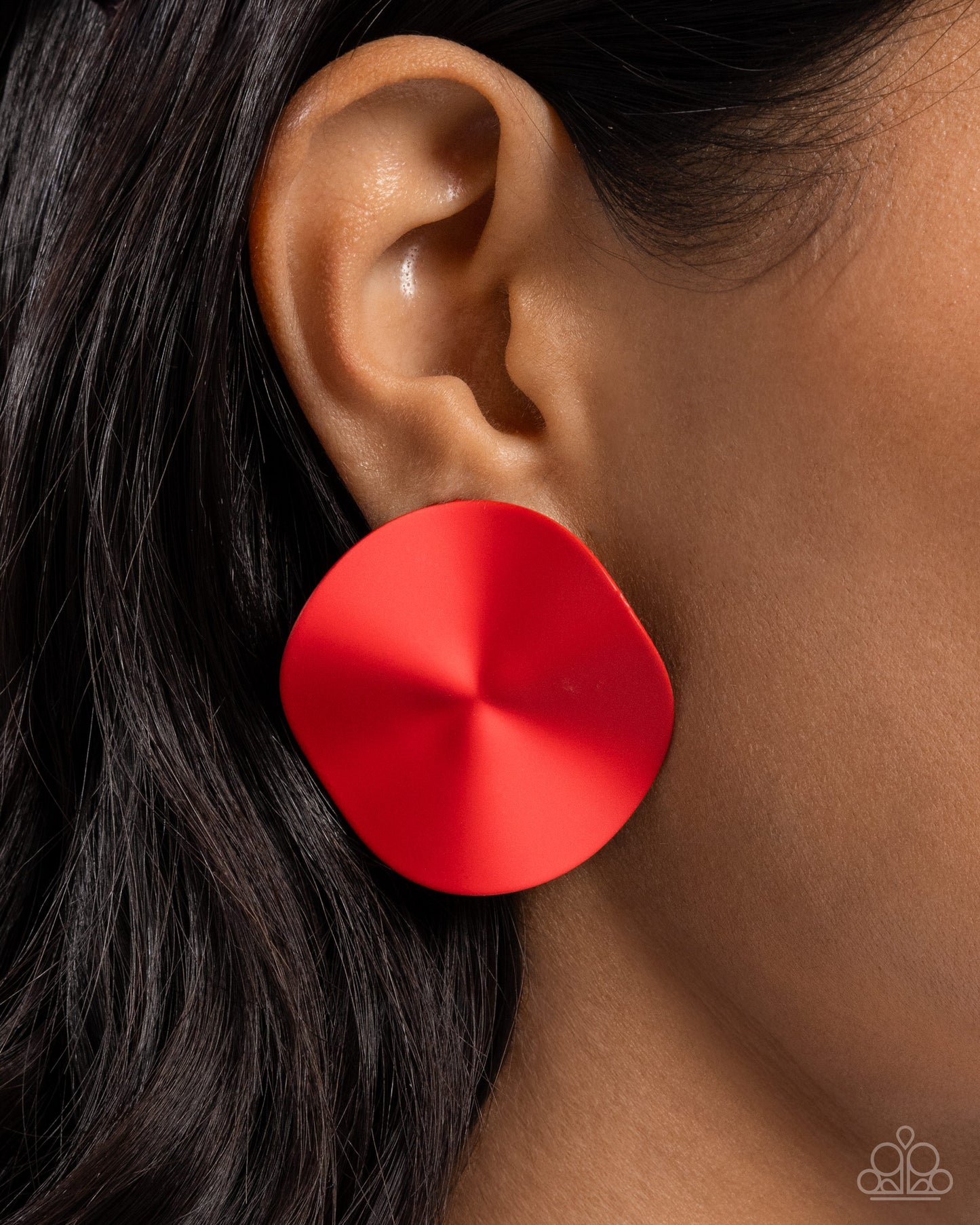 Paparazzi Accessories: Moody Masterpiece - Red Earring