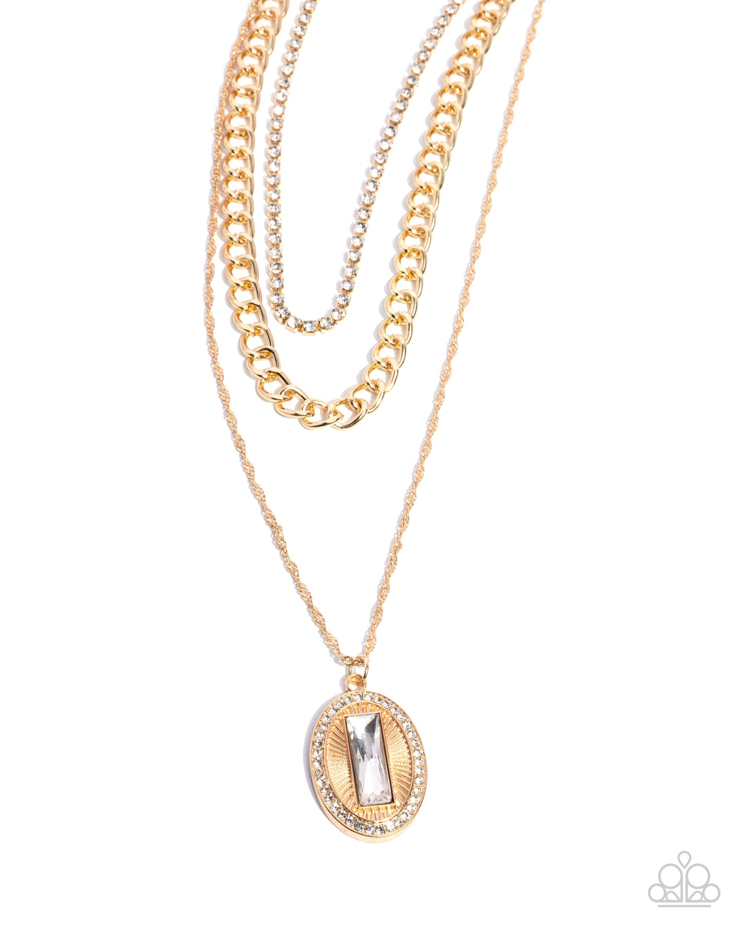Paparazzi Accessories: Edgy Empire - Gold Necklace