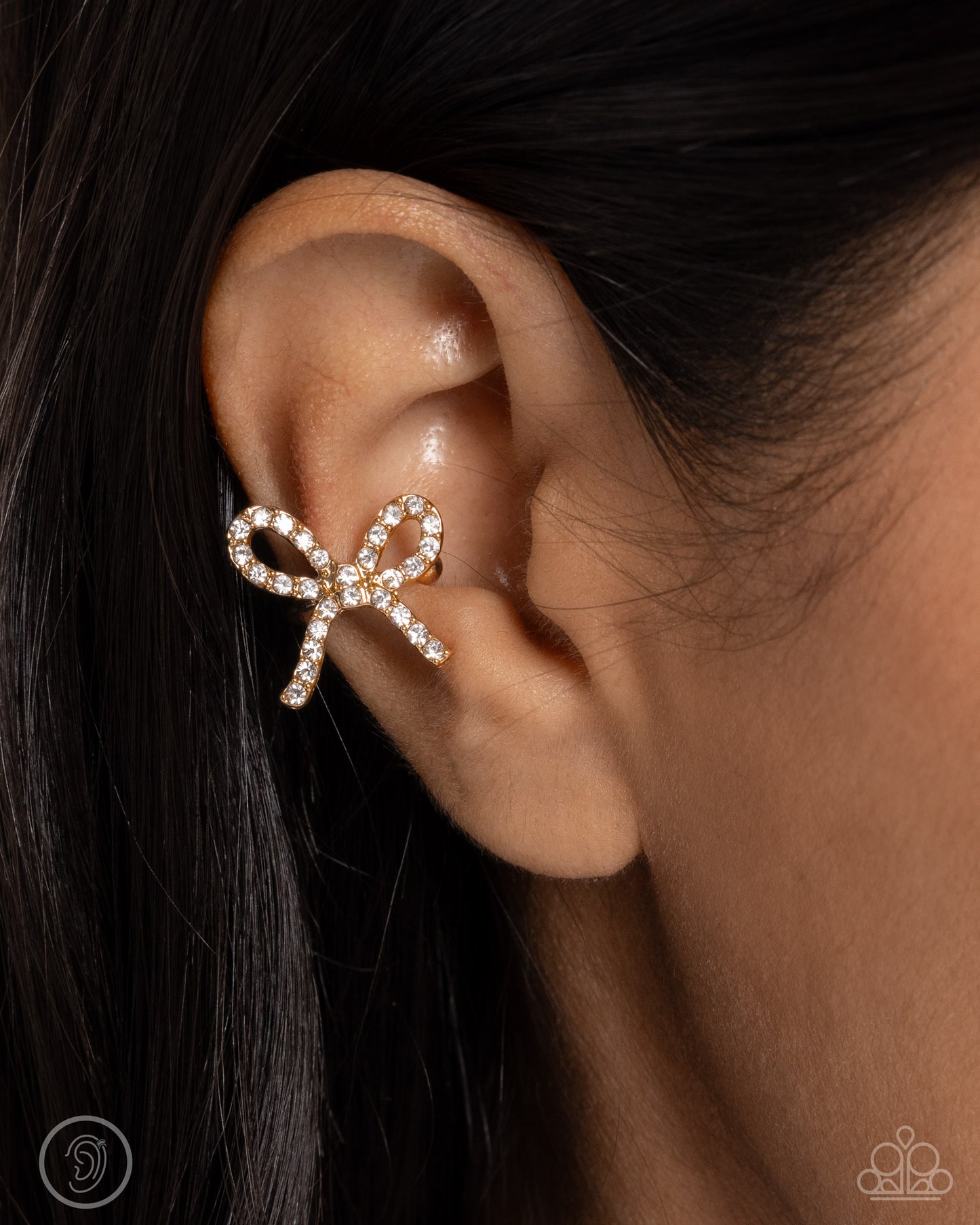 Paparazzi Accessories: Convincing Charm - Gold Ear Cuff