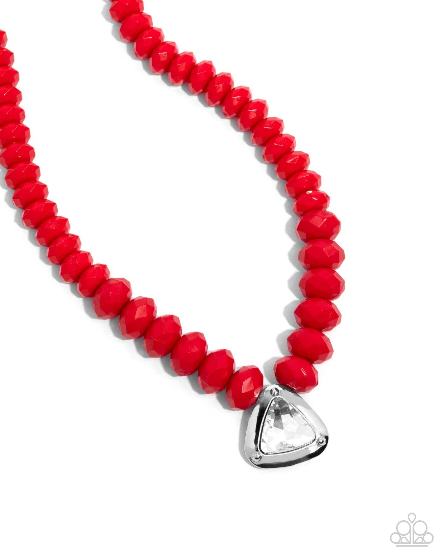 Paparazzi Accessories: Trailblazing Triangle - Red Necklace