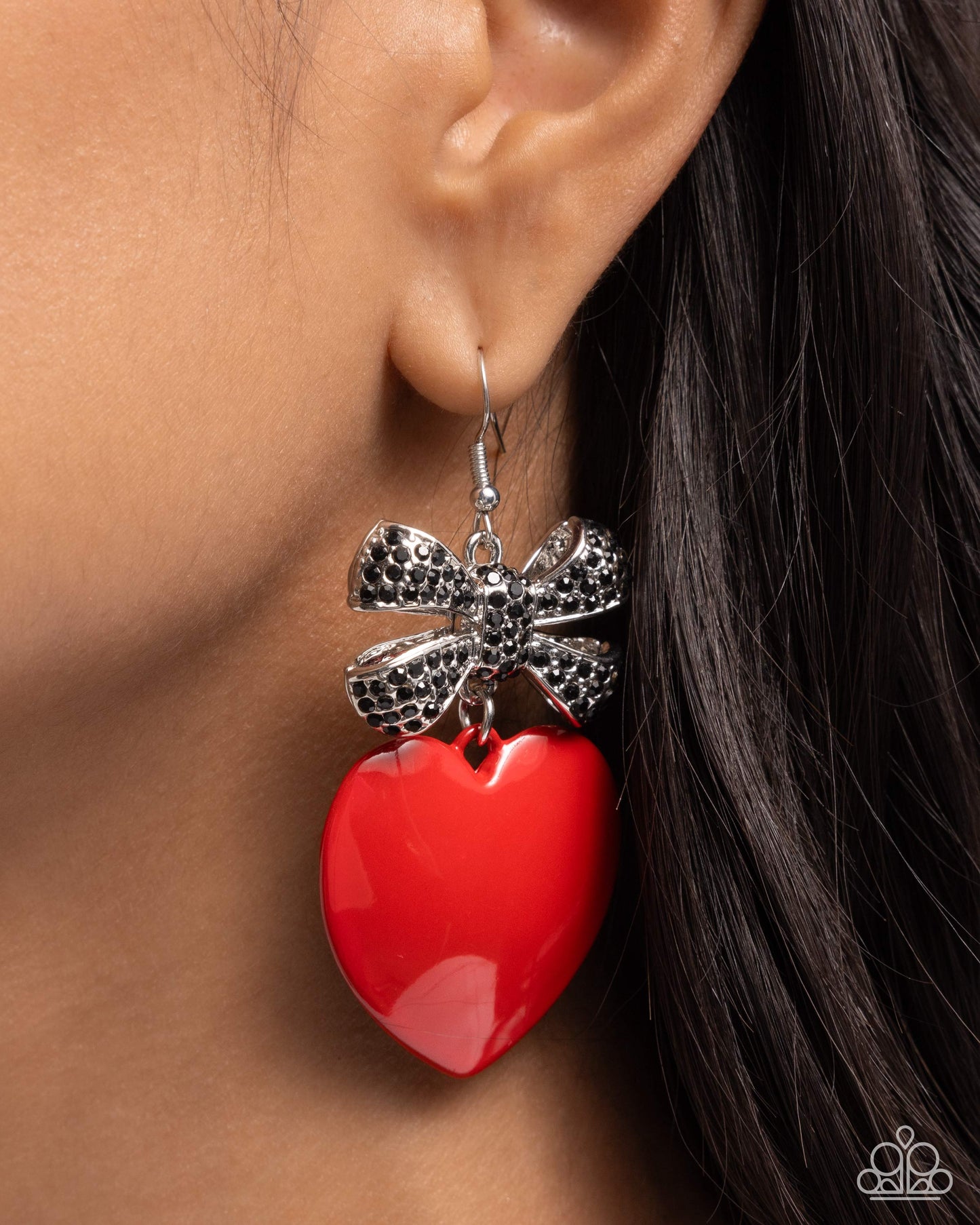 Paparazzi Accessories: Suitable Sweetheart - Red Earring