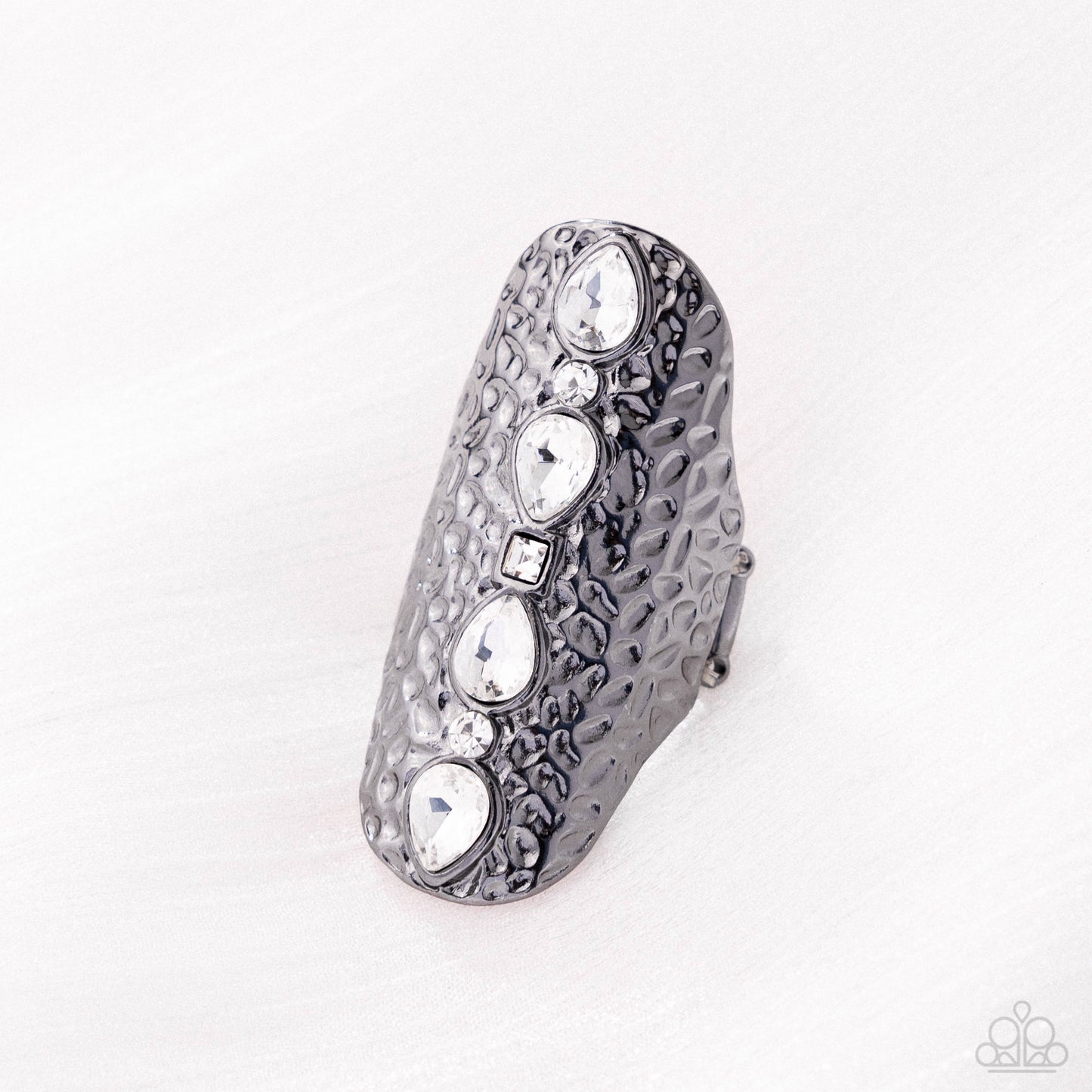 Paparazzi Accessories: Double Take Dazzle - Black Ring