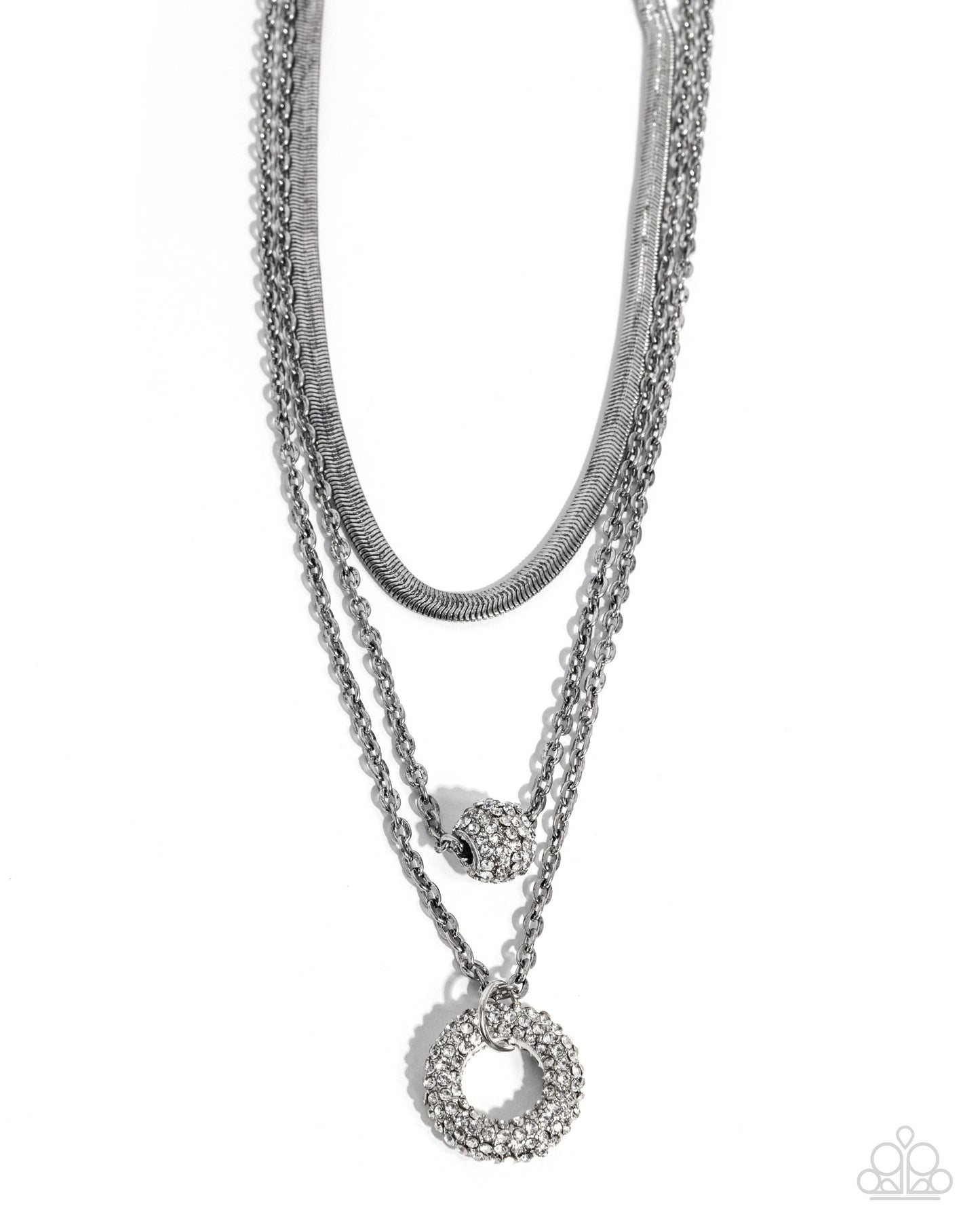 Paparazzi Accessories: Dominant Dignity - White Necklace