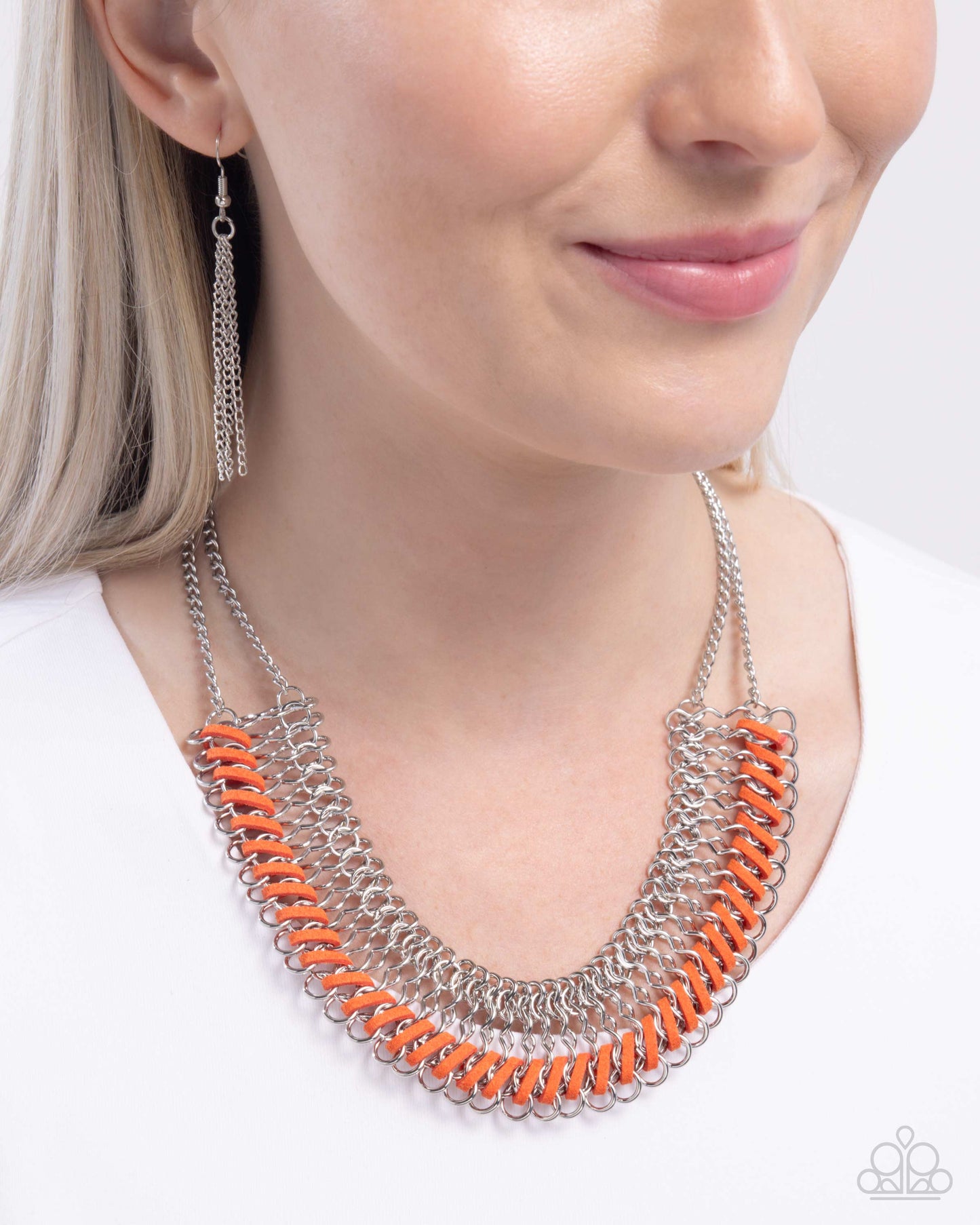 Paparazzi Accessories: Commanding Connections - Orange Necklace