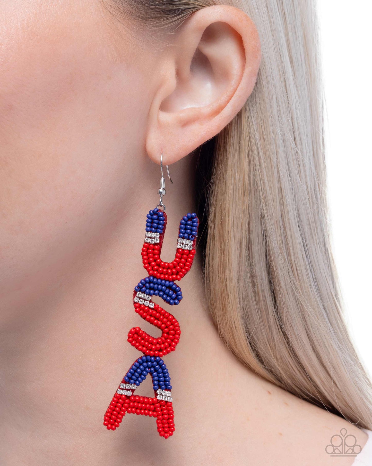 Paparazzi Accessories: Pampered Patriot - Multi USA Earring