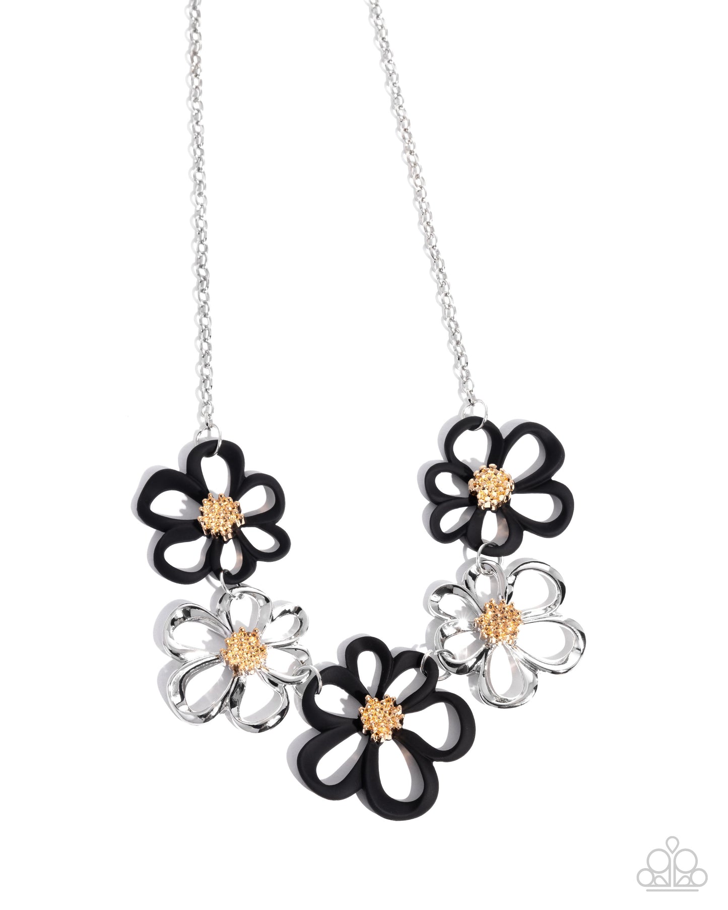 Paparazzi Accessories: Beau Bouquet - Black Necklace