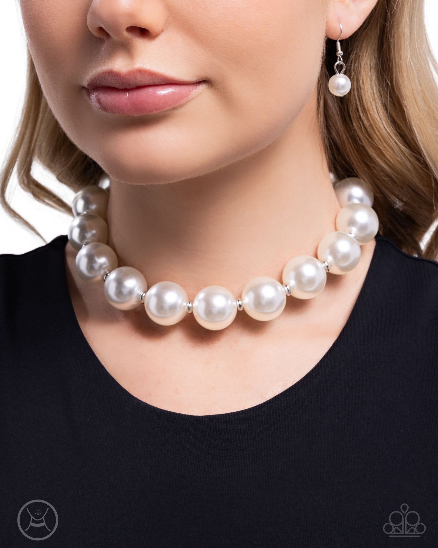 Paparazzi Accessories: Pronounced Pearls - White Pearl Choker Necklace