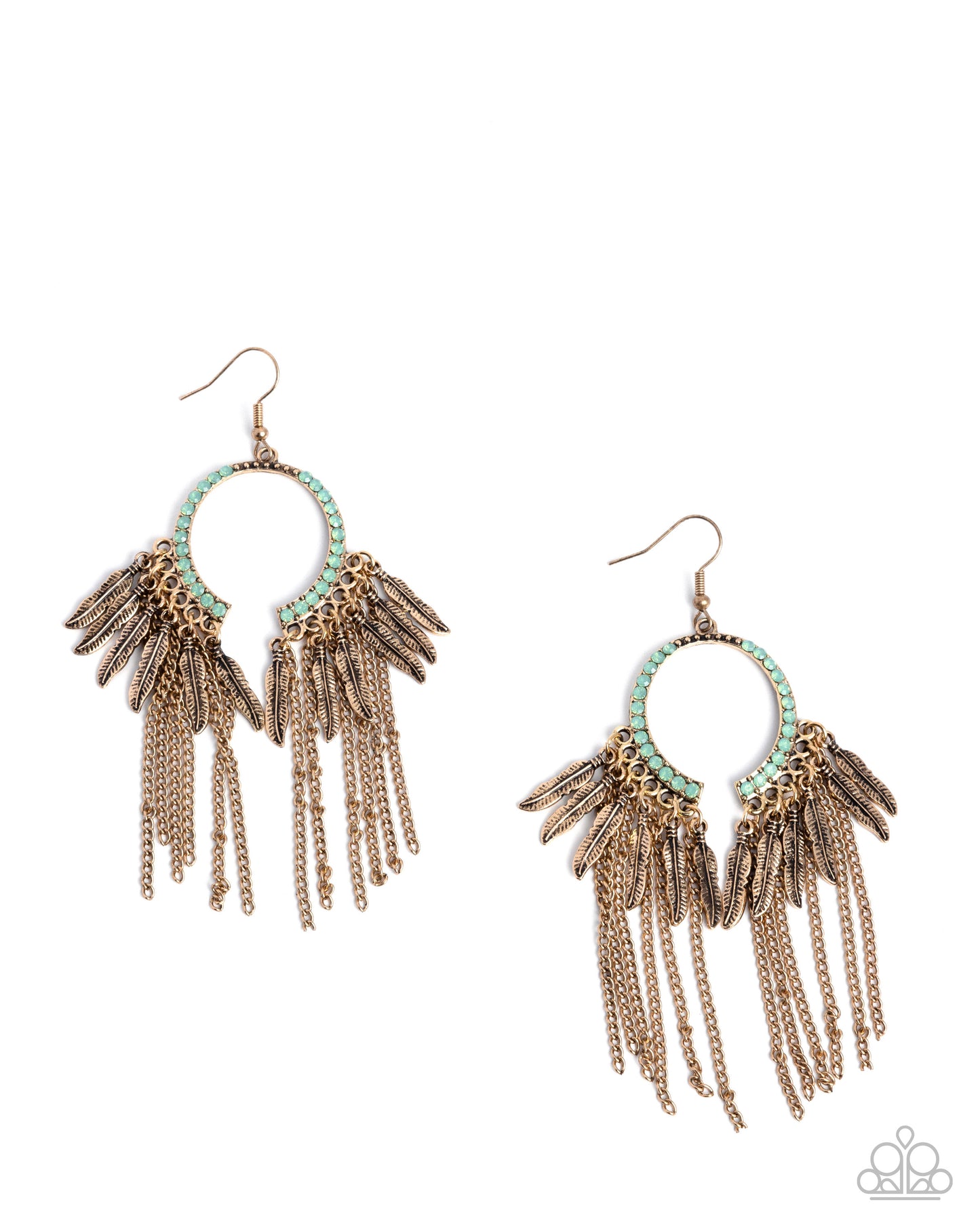 Paparazzi Accessories: Free-Spirited Fringe - Green Earring