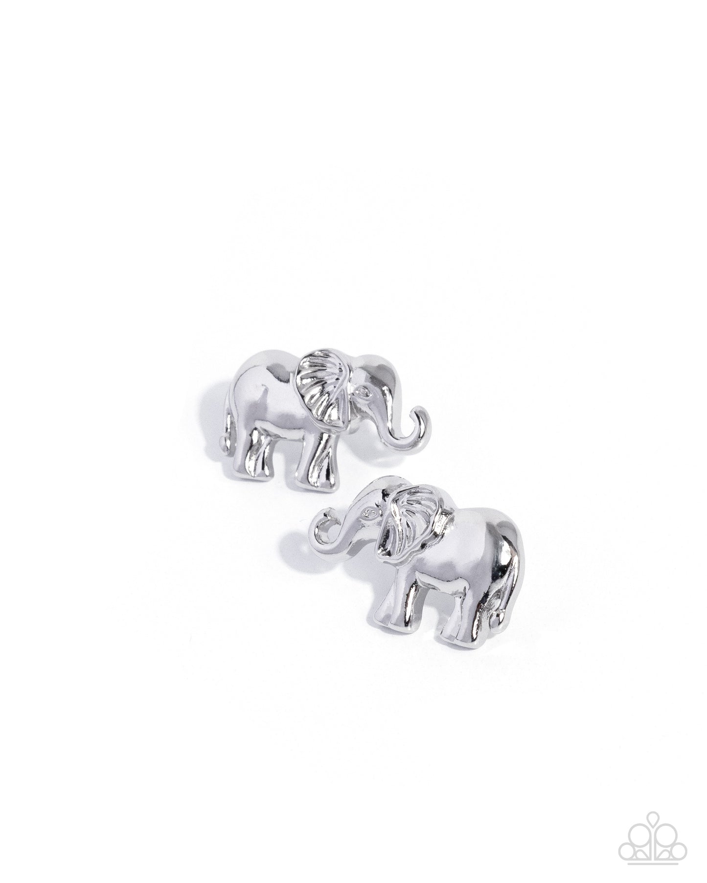Paparazzi Accessories: Elephant Eloquence Silver Earring