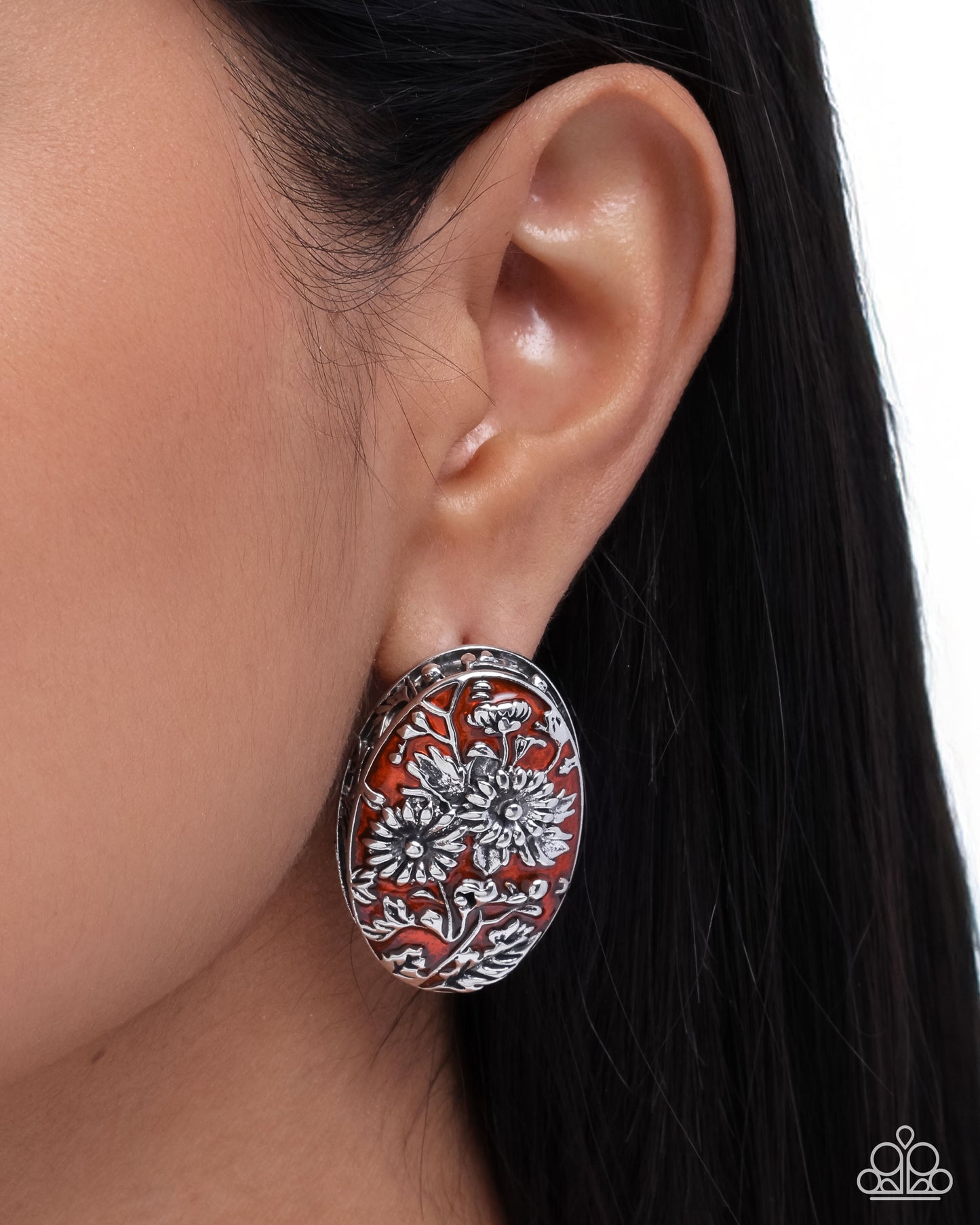 Paparazzi Accessories: Portrait of Affection Orange Earring