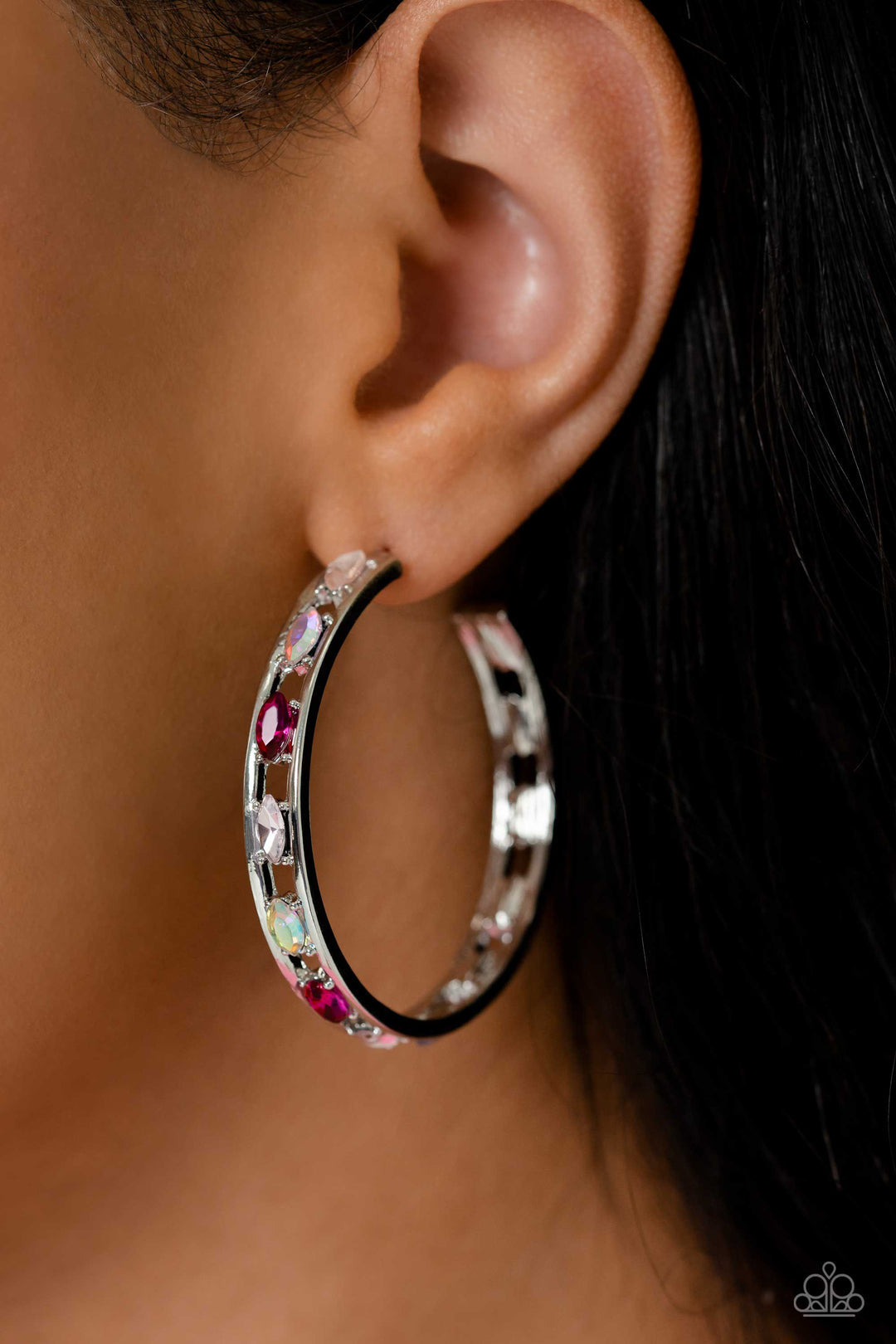 Paparazzi Accessories: Gem Fairy Pink Hoop