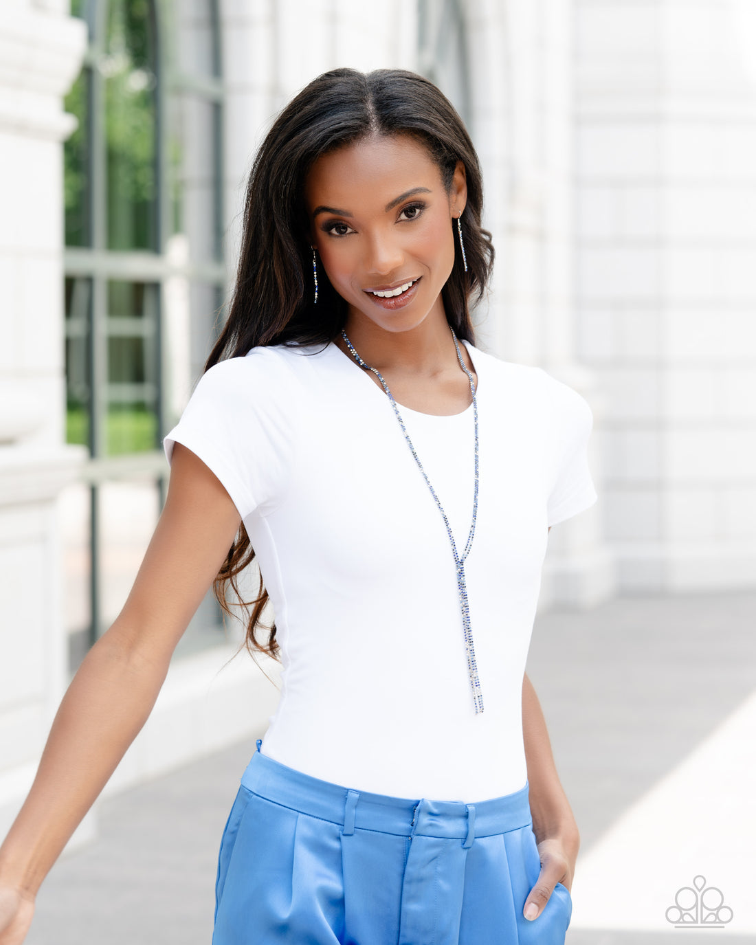 Paparazzi Accessories: Jazz Strands Blue Necklace