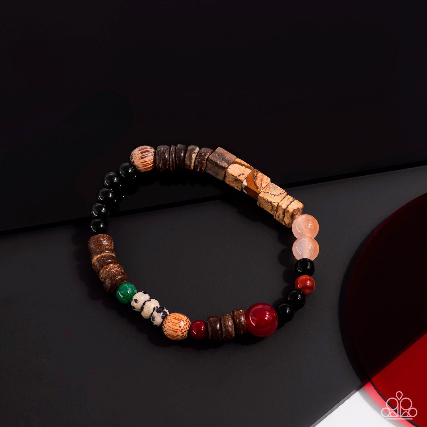 Paparazzi Accessories: I WOOD Be So Lucky Orange Urban Bracelet