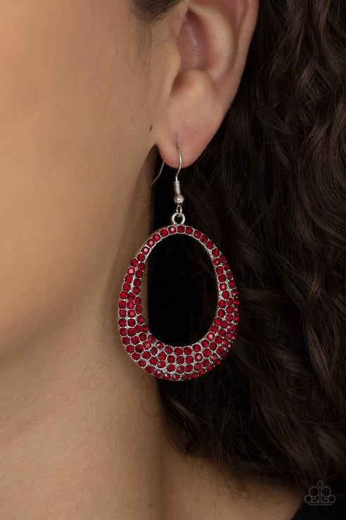 Paparazzi Accessories: Life GLOWS On Red Earring