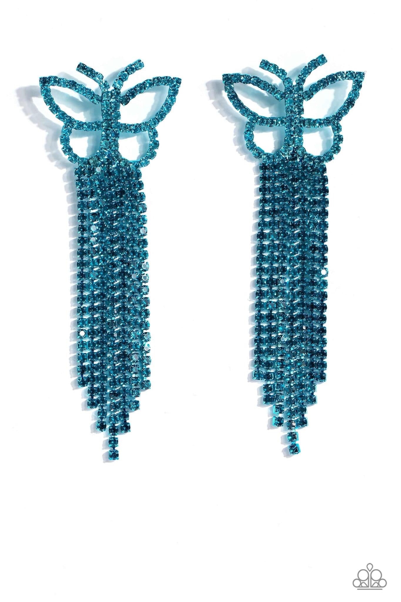 Paparazzi Accessories: Blue Butterfly Earrings