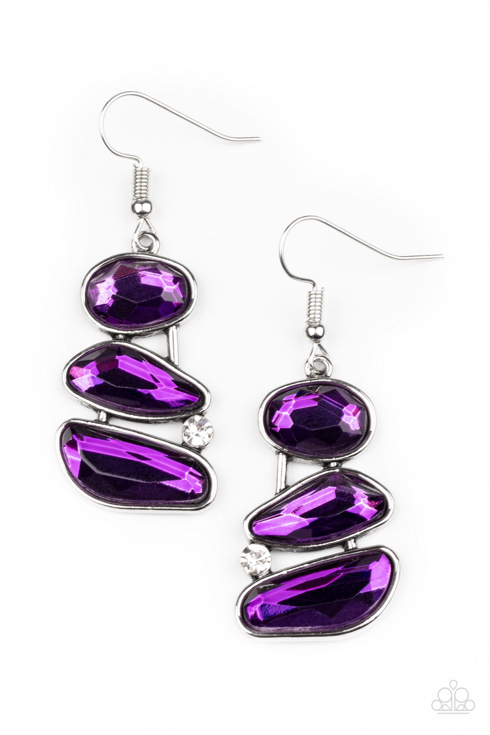 Paparazzi Accessories: Gem Galaxy Purple Earring