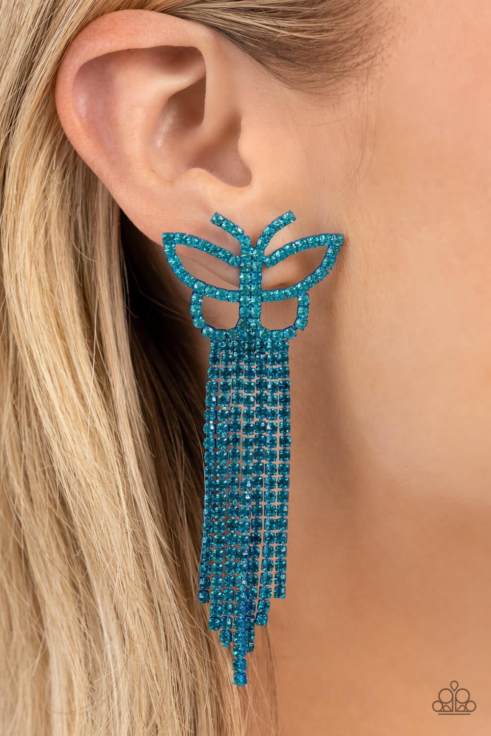 Paparazzi Accessories: Blue Butterfly Earrings