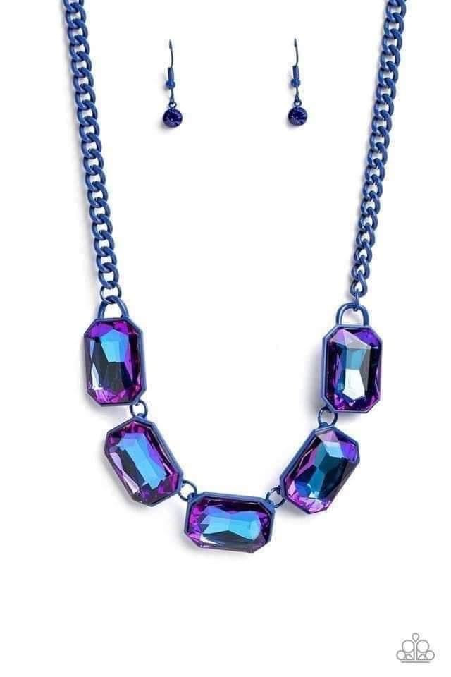 Paparazzi Accessories: Emerald City Couture Blue Necklace