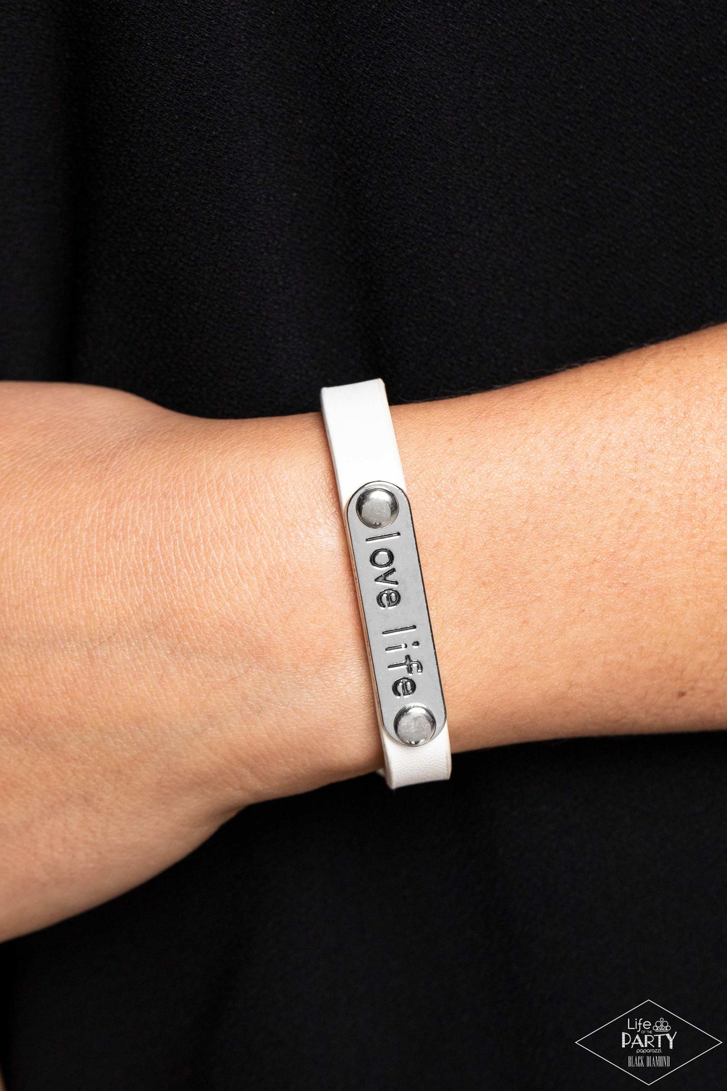 Paparazzi Accessories: Love Life - White Bracelet