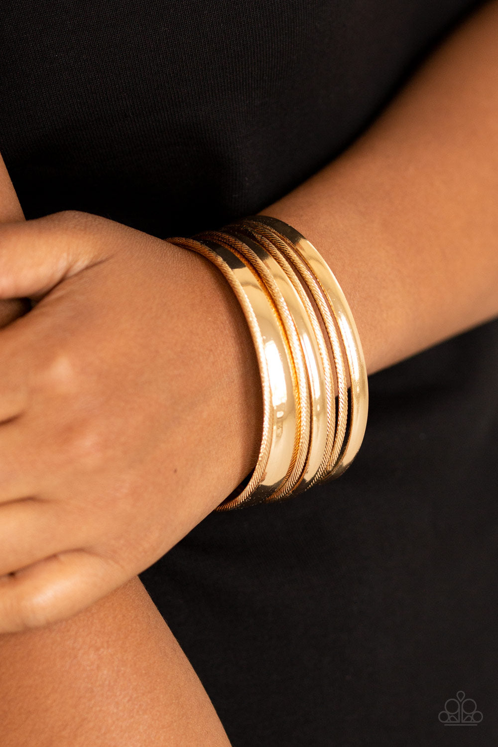 Paparazzi Accessories: Sahara Shimmer - Gold Bracelet