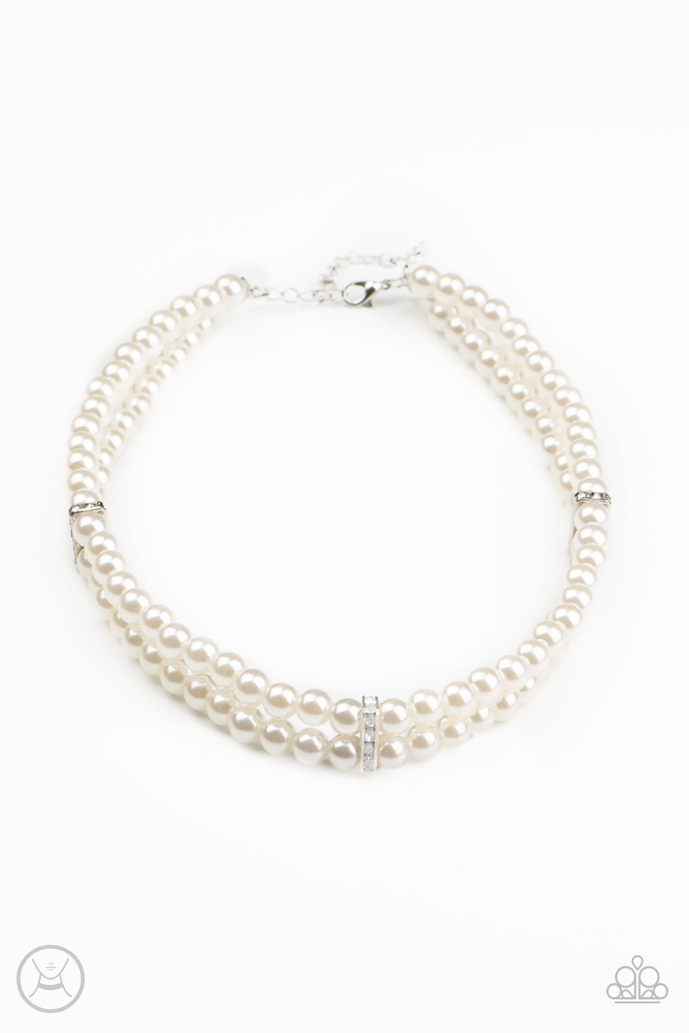 Paparazzi Accessories: Put On Your Party Dress - White Necklace