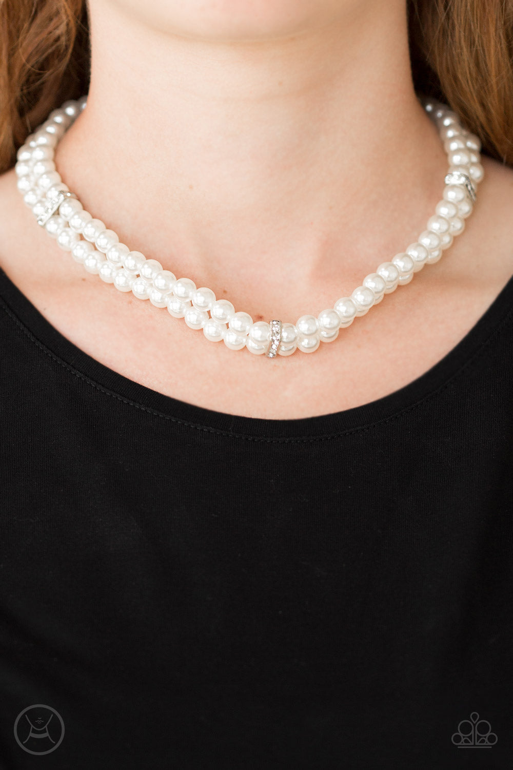Paparazzi Accessories: Put On Your Party Dress - White Necklace