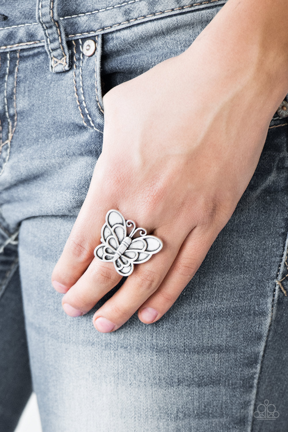 Paparazzi Accessories: Sky High Butterfly - Silver Ring