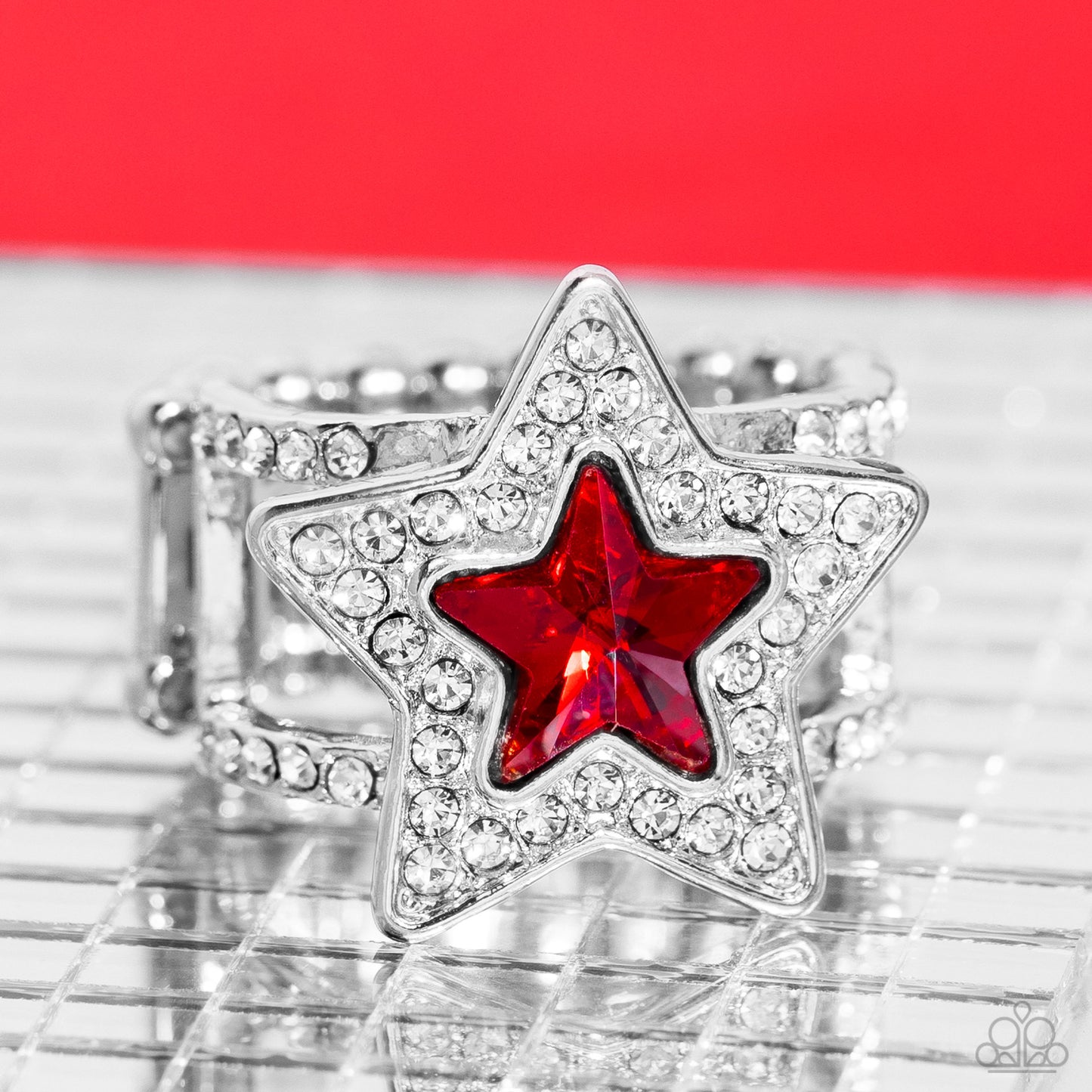 Paparazzi Accessories: One Nation Under Sparkle - Red Ring
