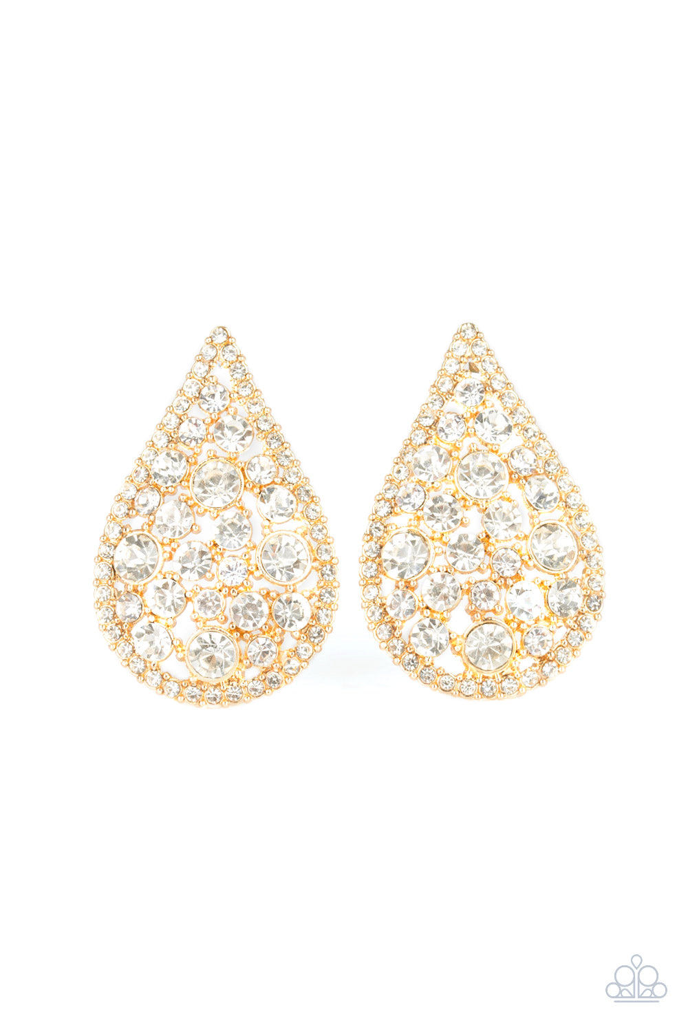 Paparazzi Accessories: REIGN-Storm - Gold Earring