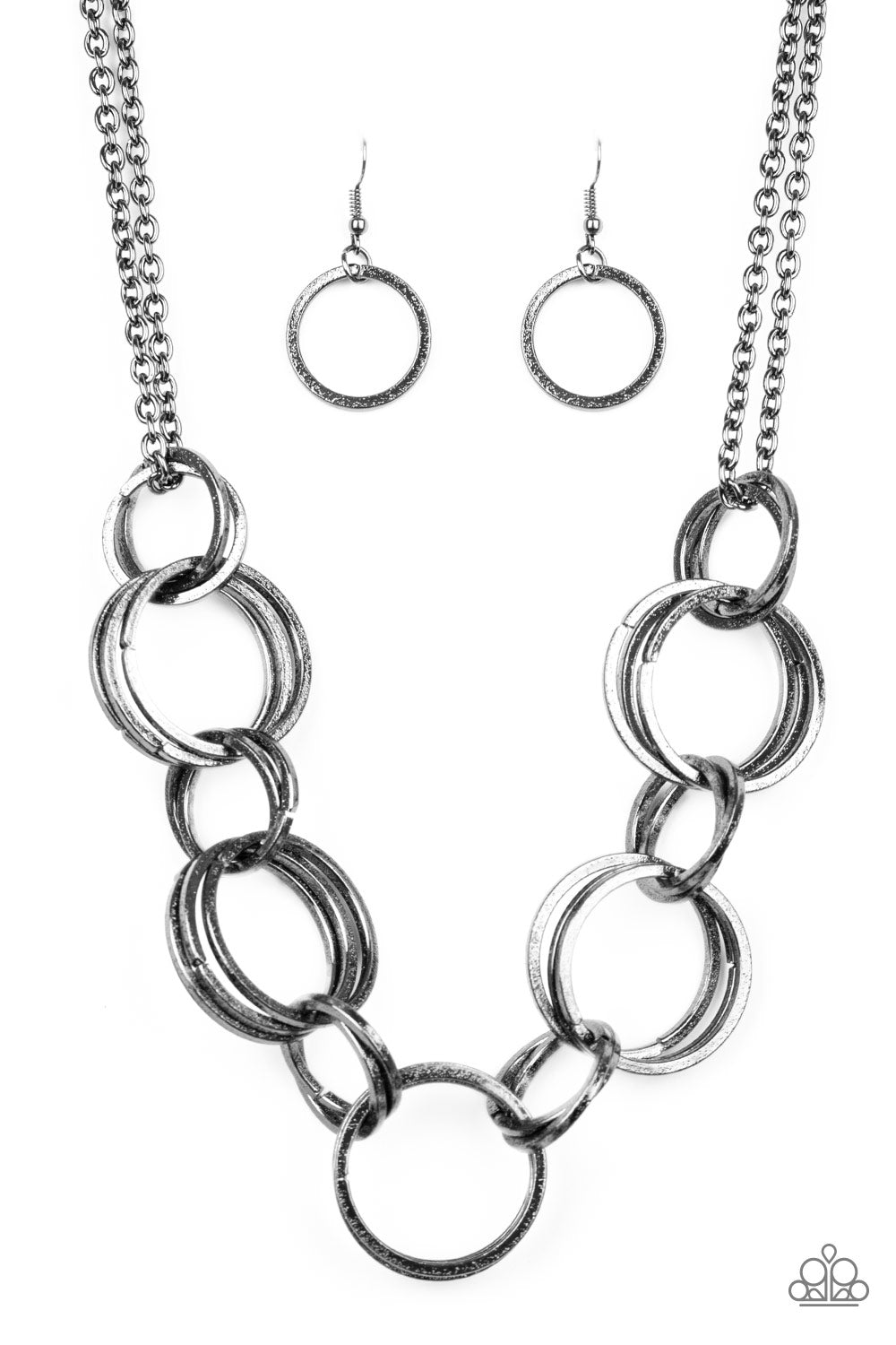 Paparazzi Accessories: Jump Into The Ring Black Necklace