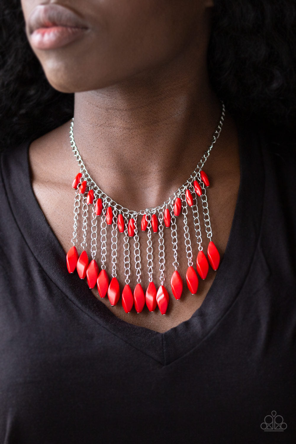 Paparazzi Accessories: Venturous Vibes - Red Necklace