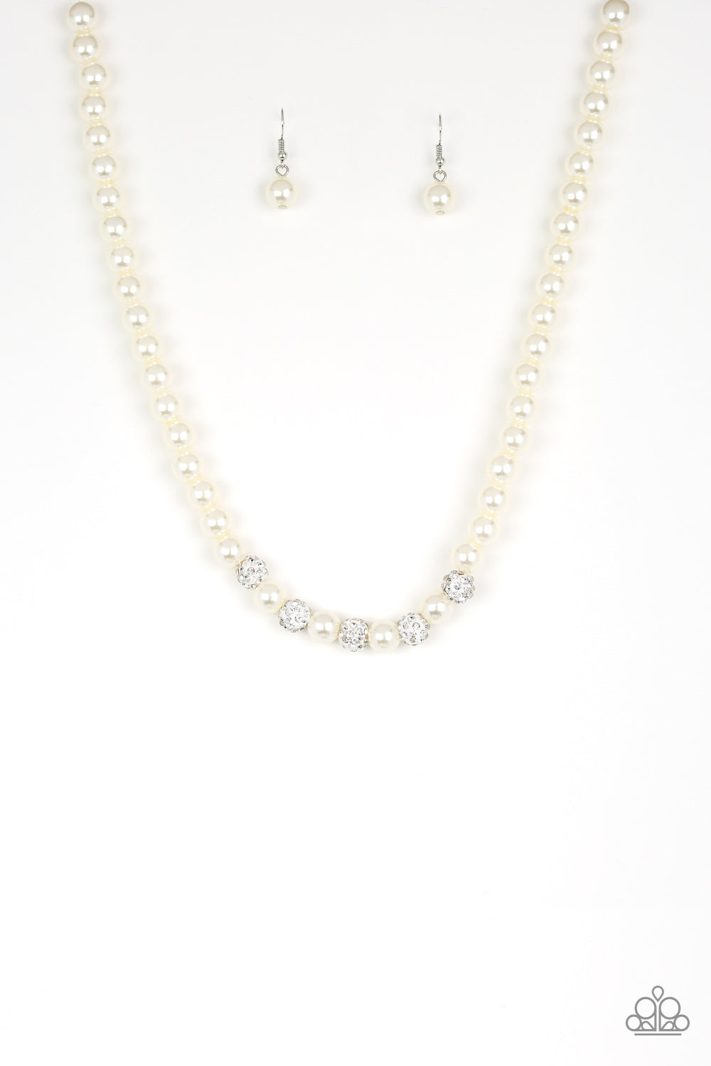 Paparazzi Accessories: Posh Boss - White Necklace