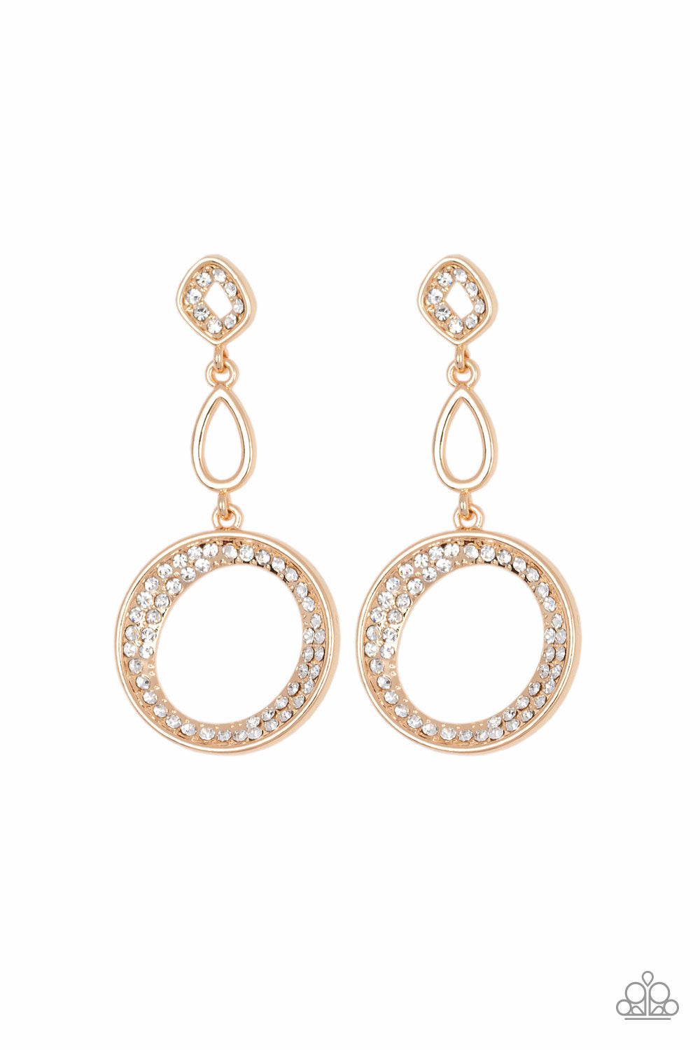 Paparazzi Accessories: On The Glamour Scene - Gold Earring