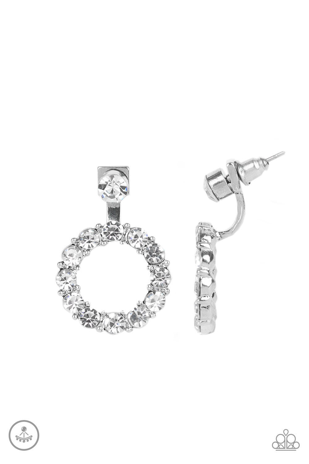 Paparazzi Accessories: Diamond Halo - White Earring