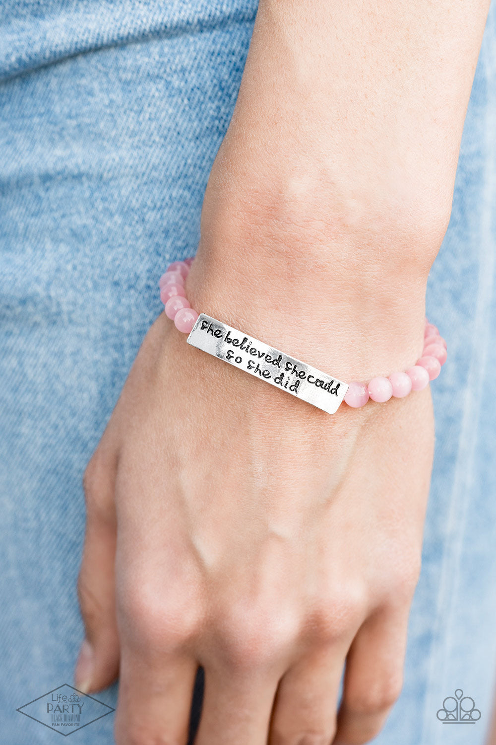 Paparazzi Accessories: So She Did - Pink Bracelet