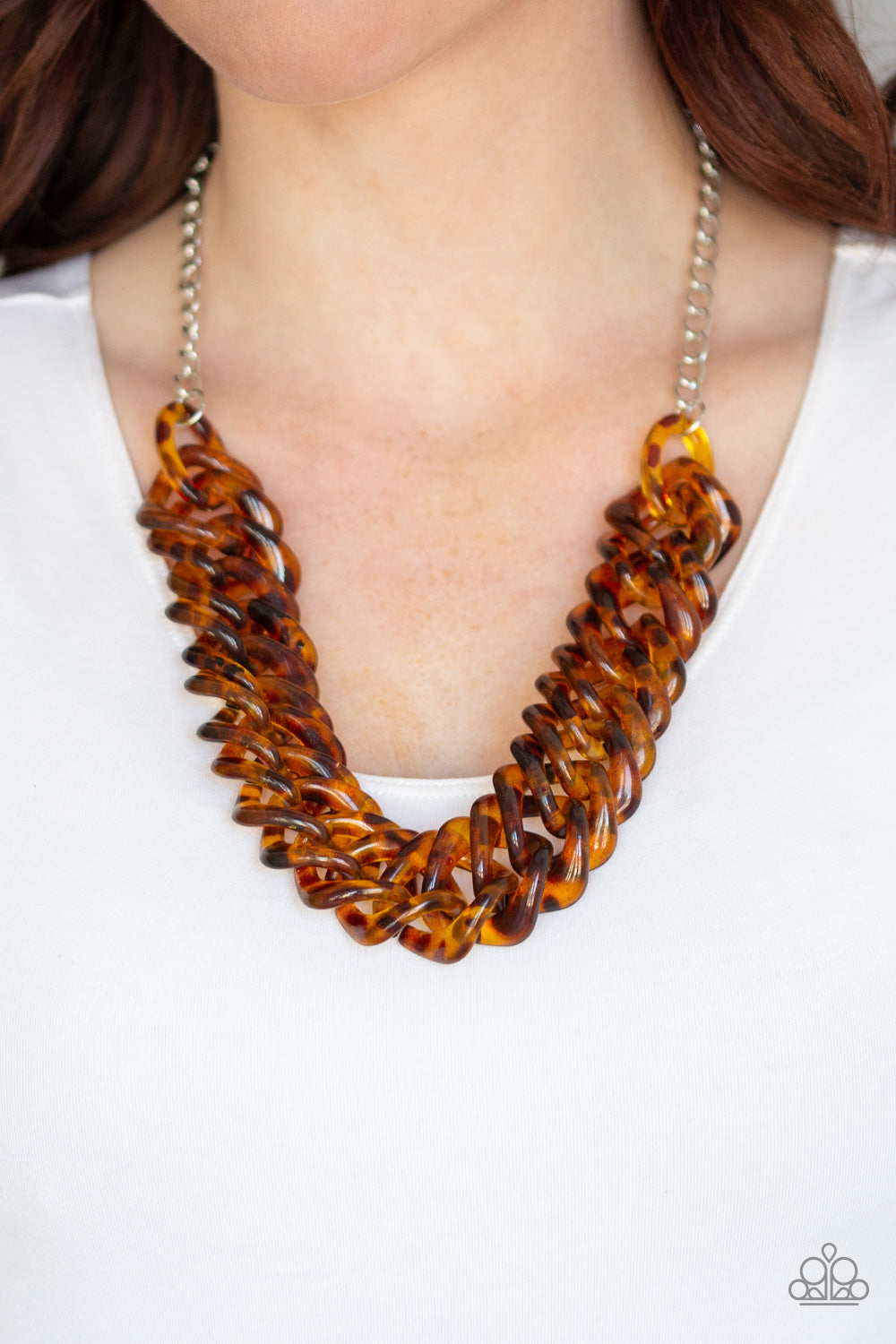 Paparazzi Accessories: Comin In HAUTE - Brown Necklace